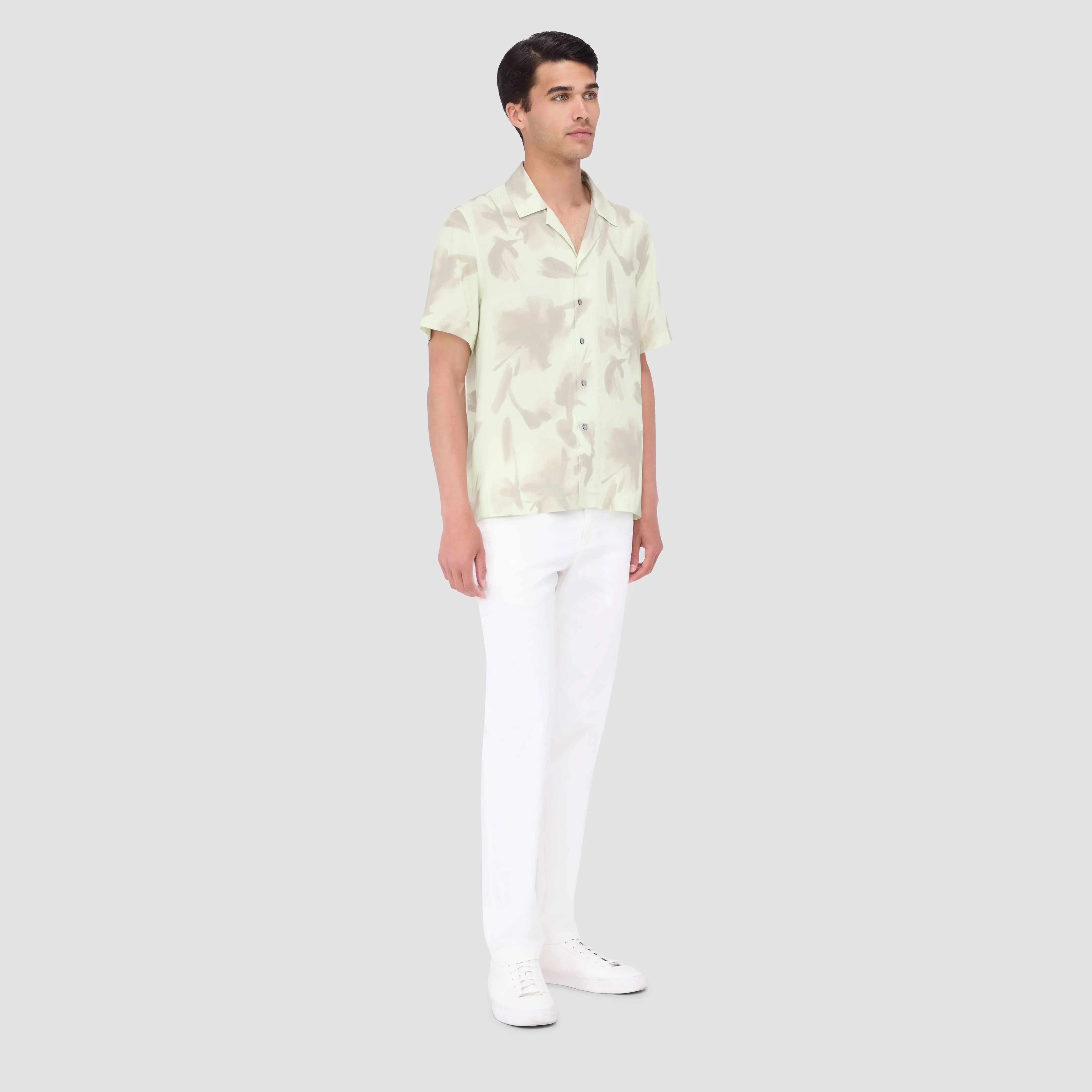 Jackson Floral Short-Sleeve Camp Shirt sold by Bugatchi product image thumbnail 5