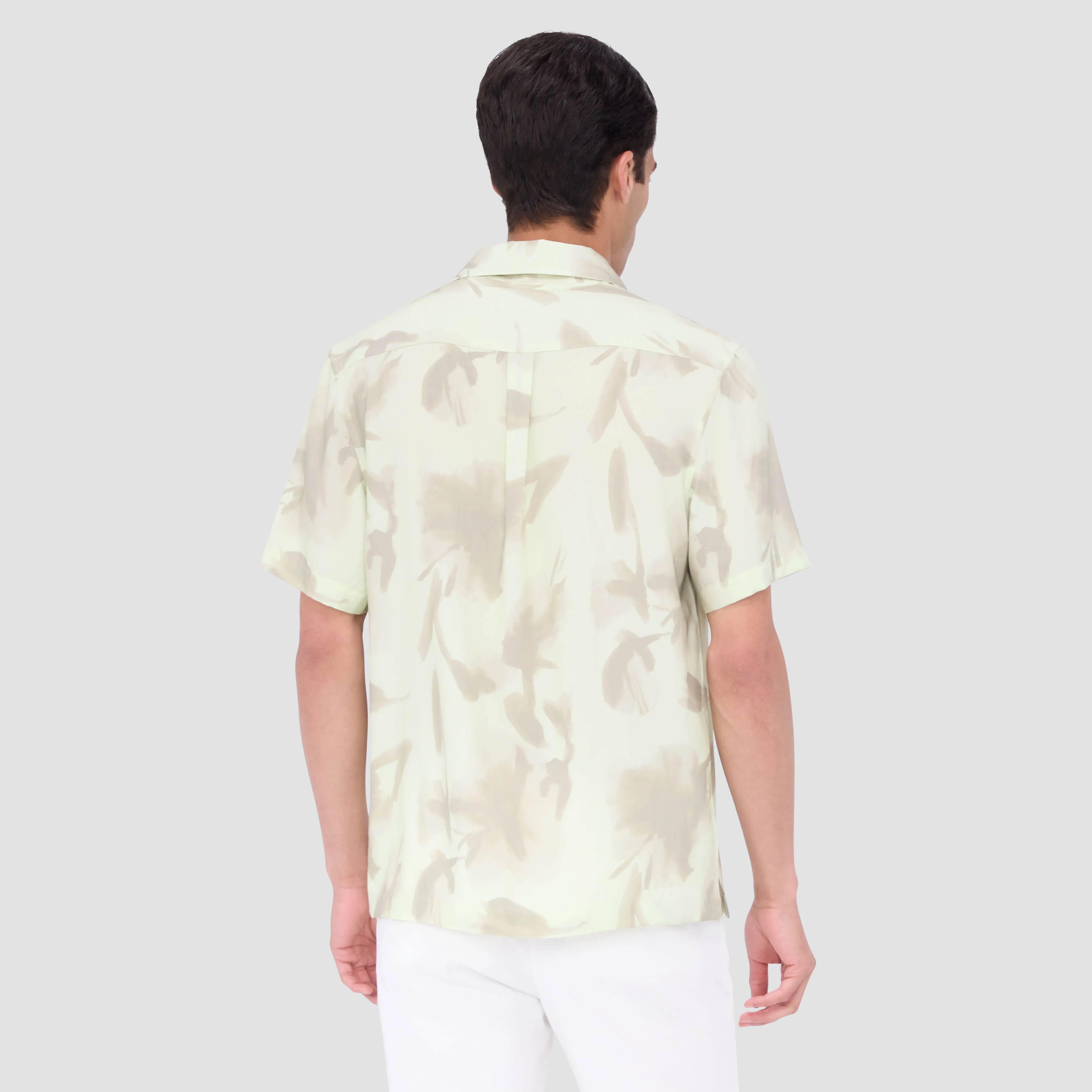 Jackson Floral Short-Sleeve Camp Shirt sold by Bugatchi product image thumbnail 4