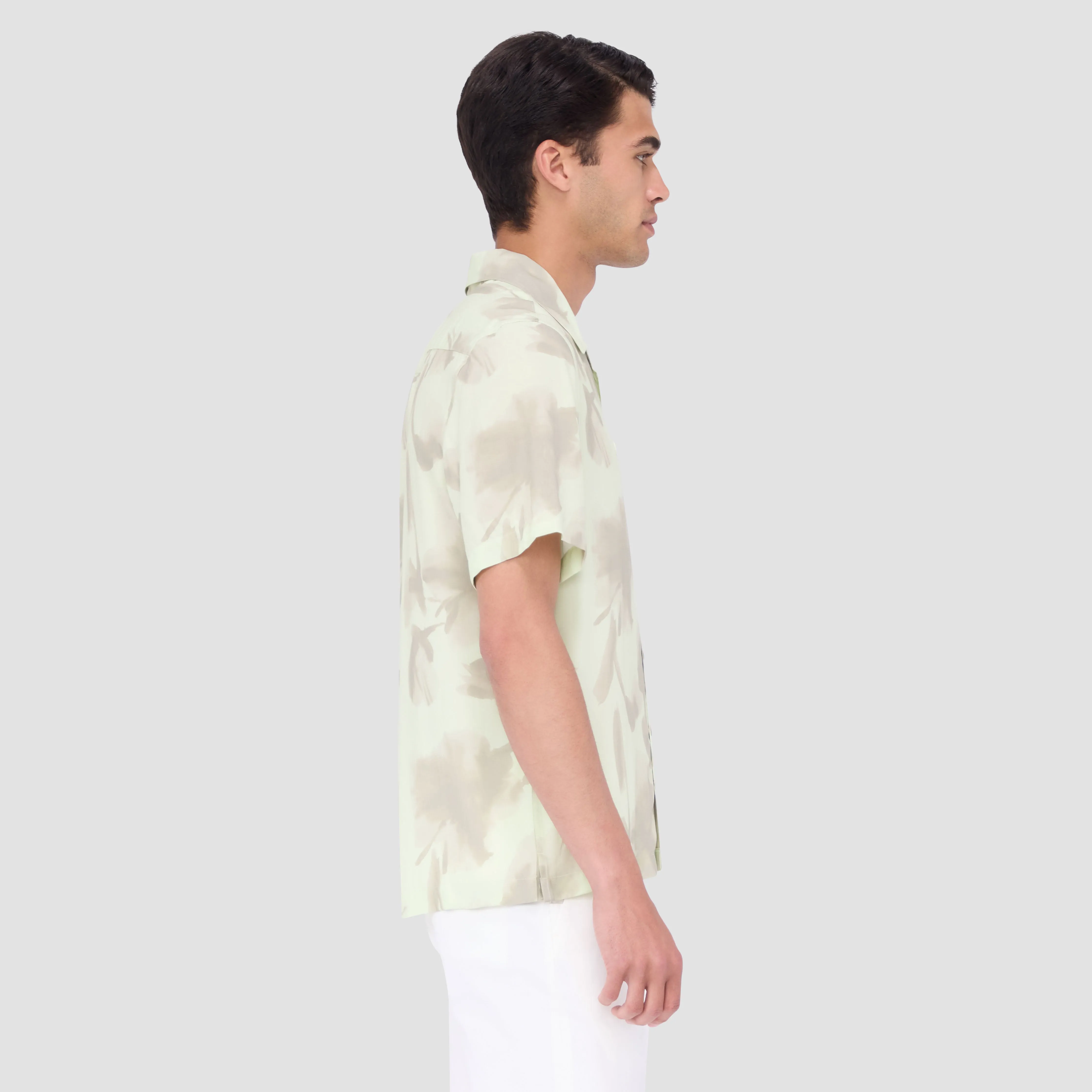 Jackson Floral Short-Sleeve Camp Shirt sold by Bugatchi product image thumbnail 3
