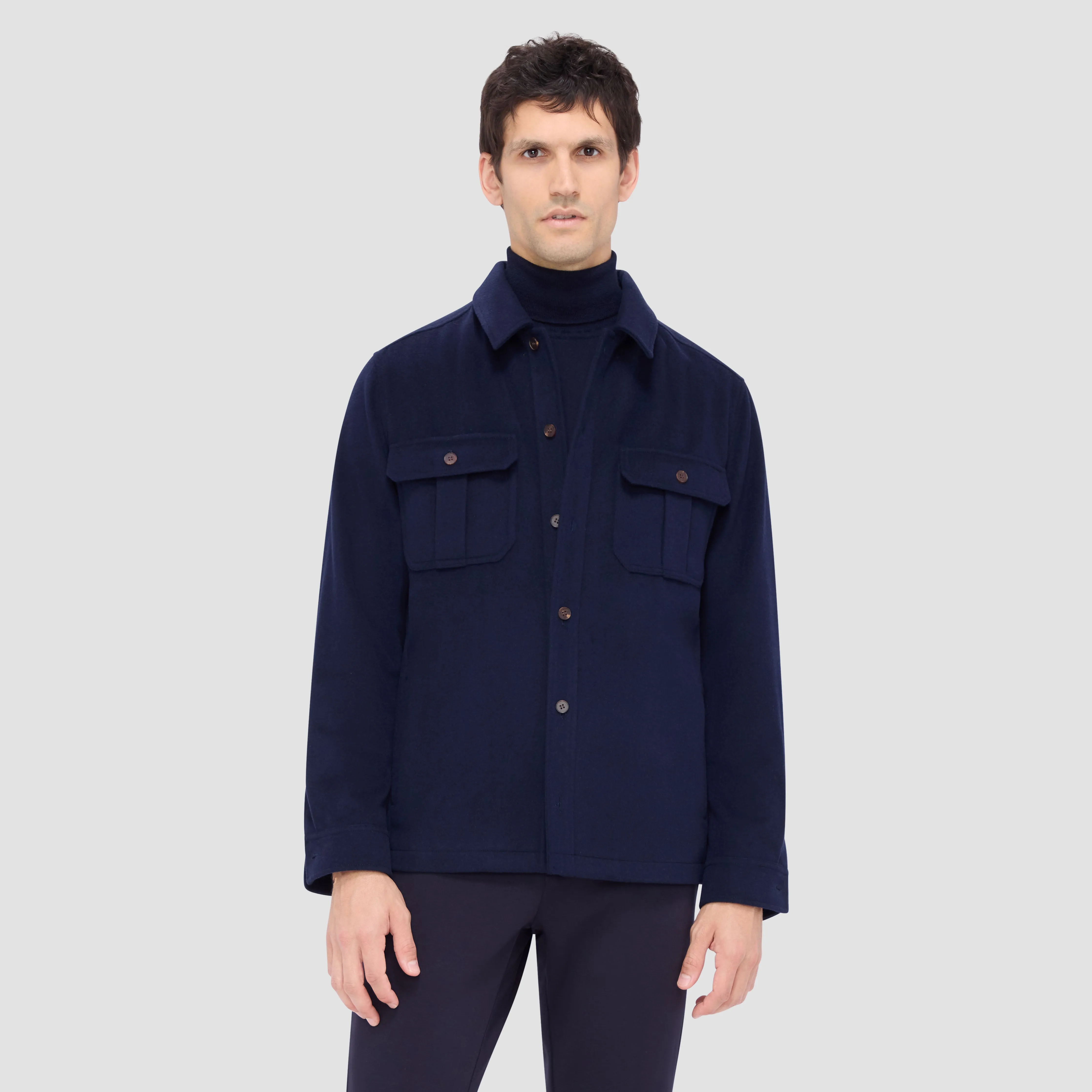 Wool Cashmere Shirt Jacket sold by Bugatchi product image thumbnail 2