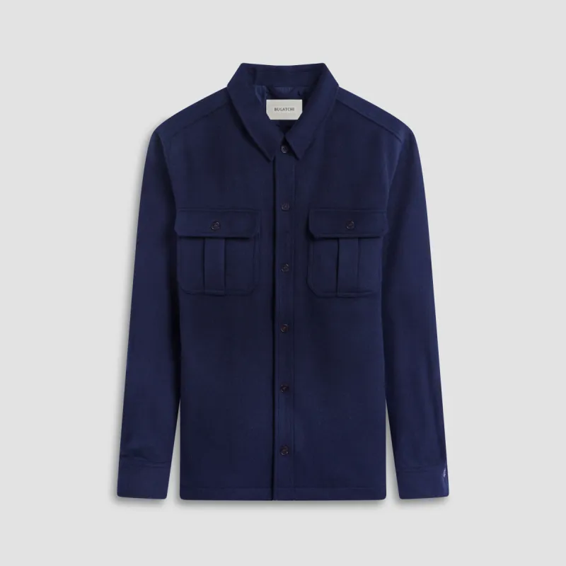 Wool Cashmere Shirt Jacket sold by Bugatchi