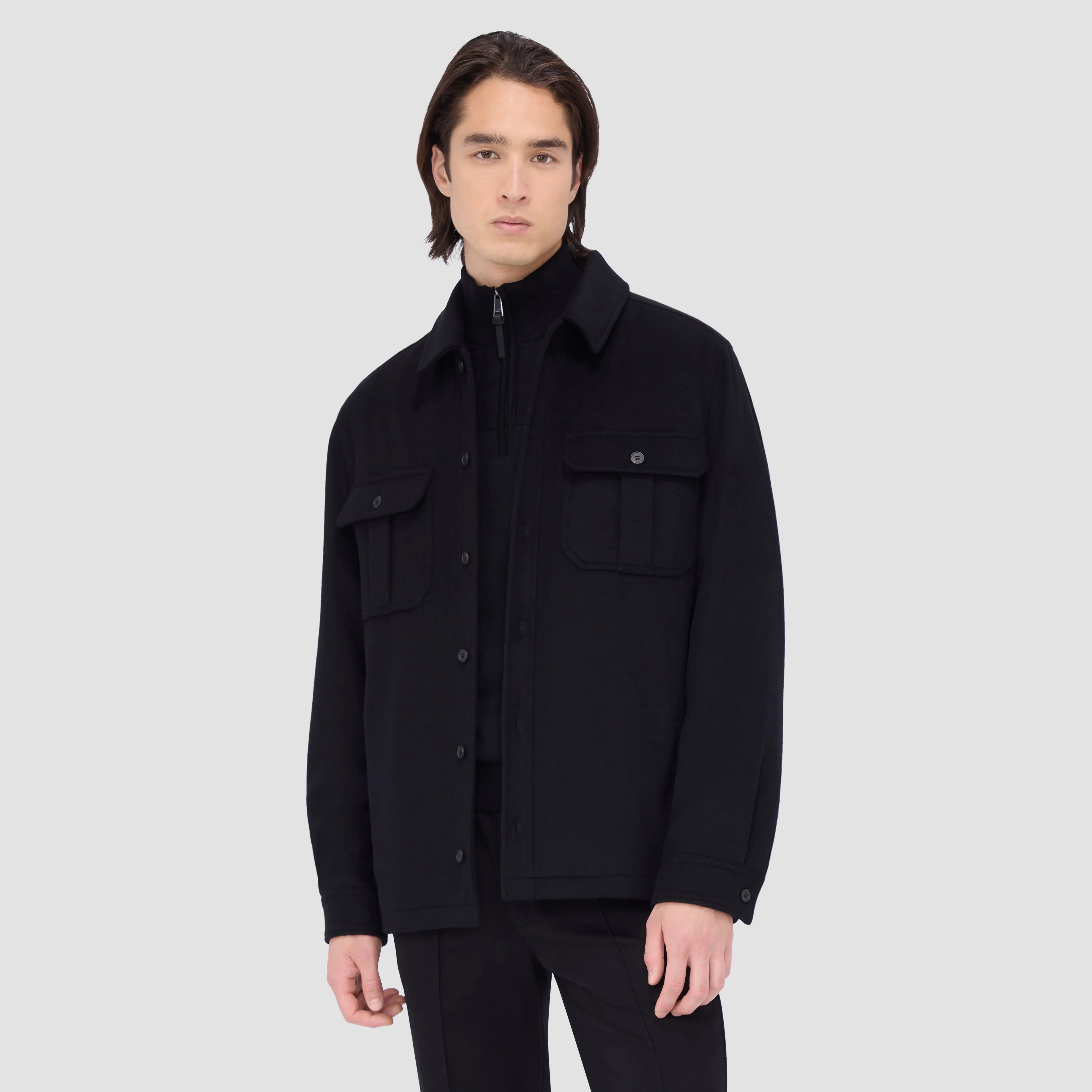 Wool Cashmere Shirt Jacket sold by Bugatchi product image thumbnail 2