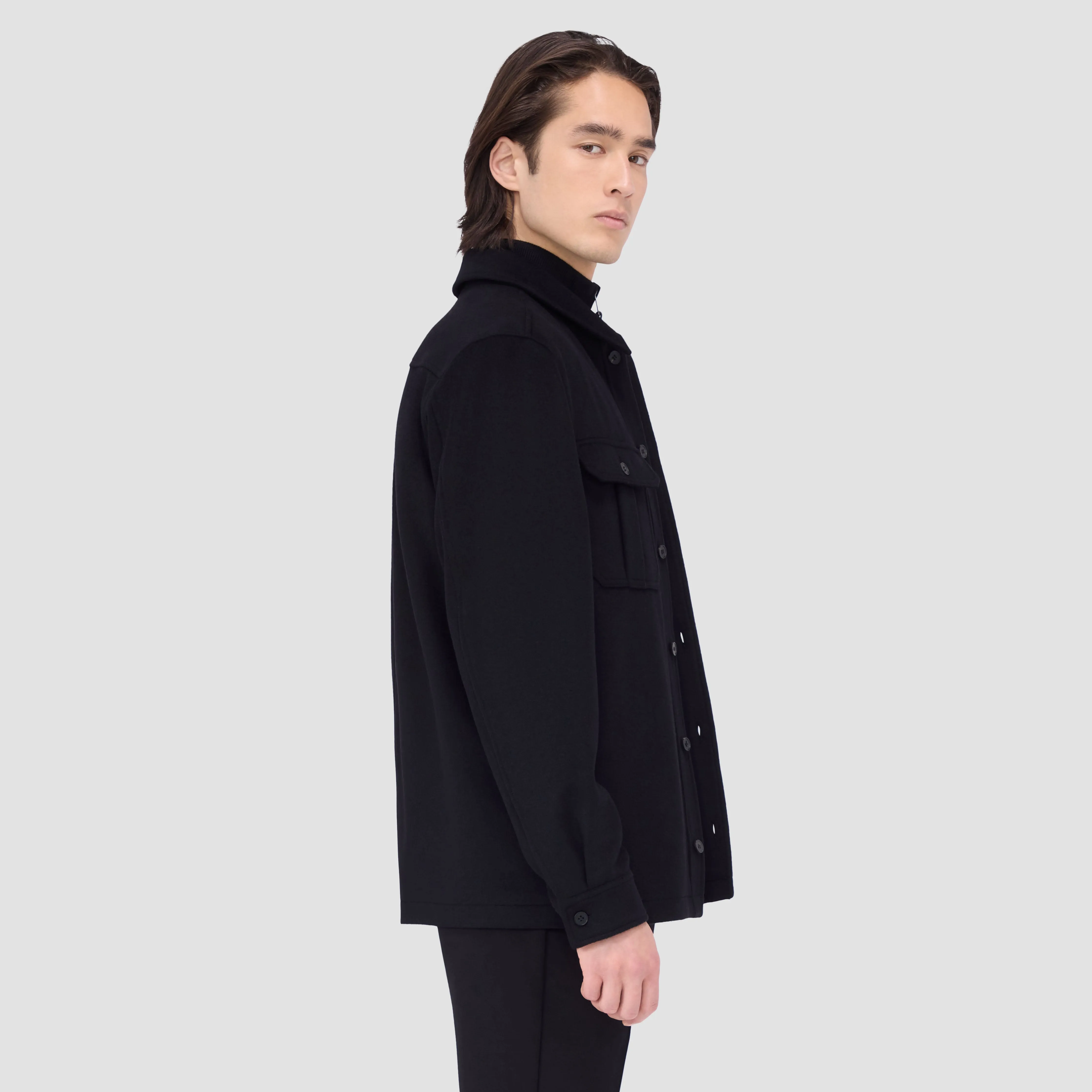 Wool Cashmere Shirt Jacket sold by Bugatchi product image thumbnail 3