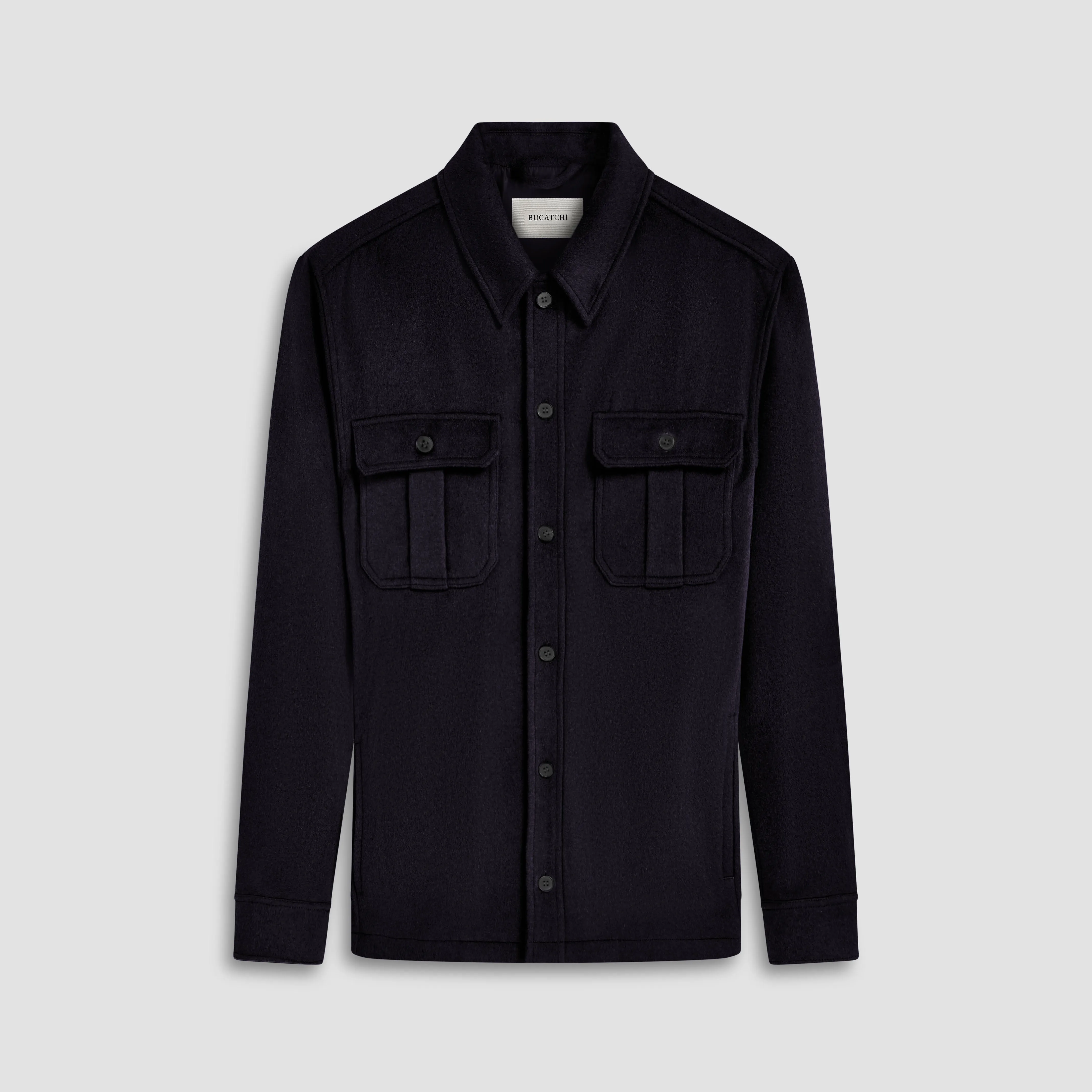 Wool Cashmere Shirt Jacket sold by Bugatchi
