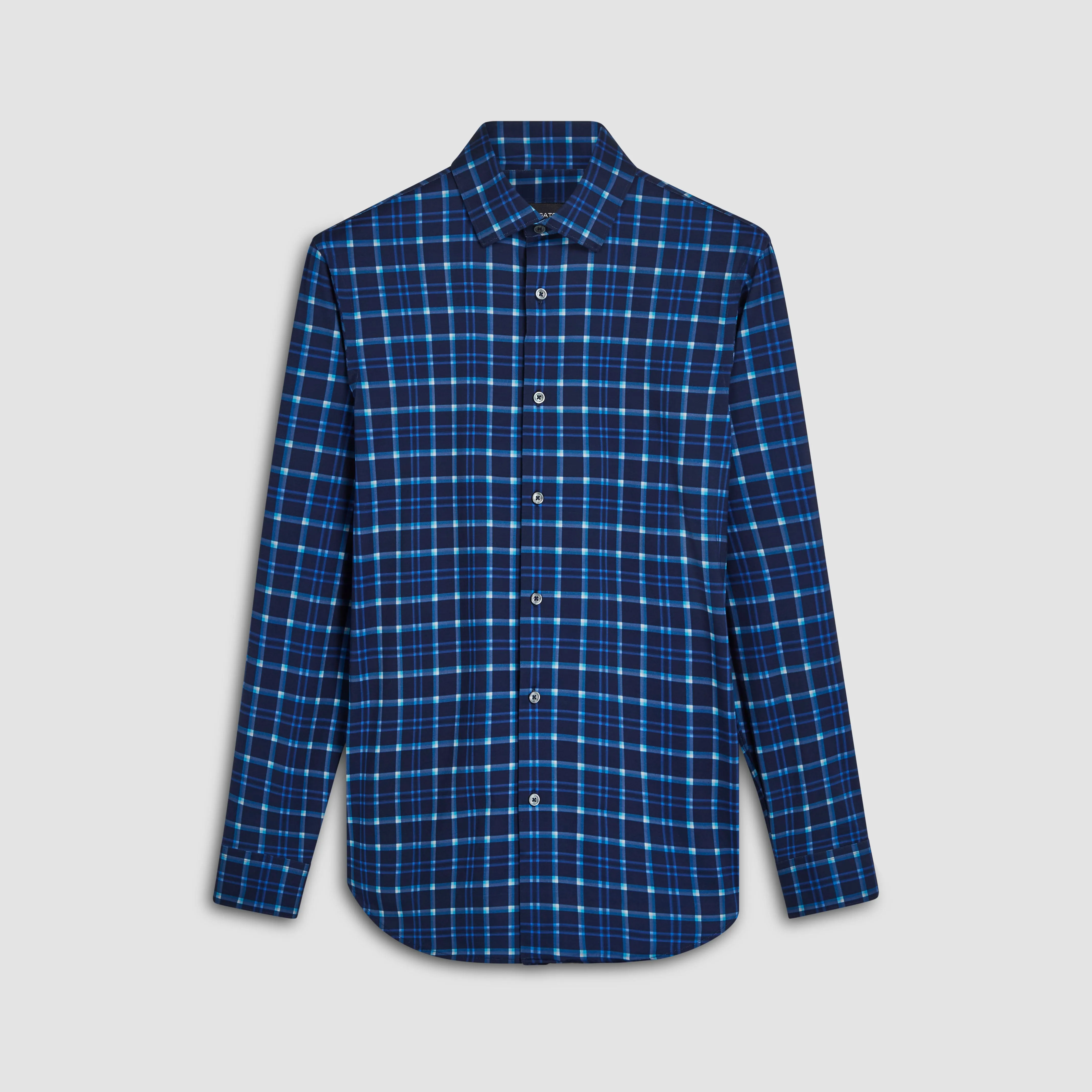 James Plaid Check Print OoohCotton Shirt sold by Bugatchi