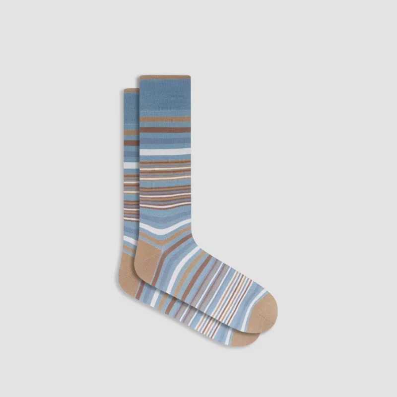 Striped Mid-Calf Socks sold by Bugatchi