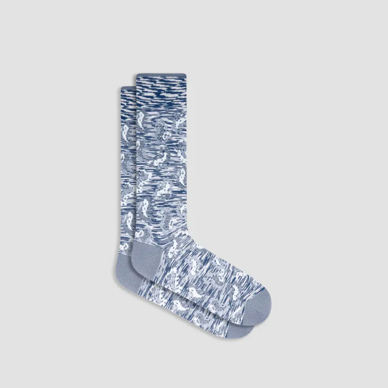 Paisley Mid-Calf Socks sold by Bugatchi