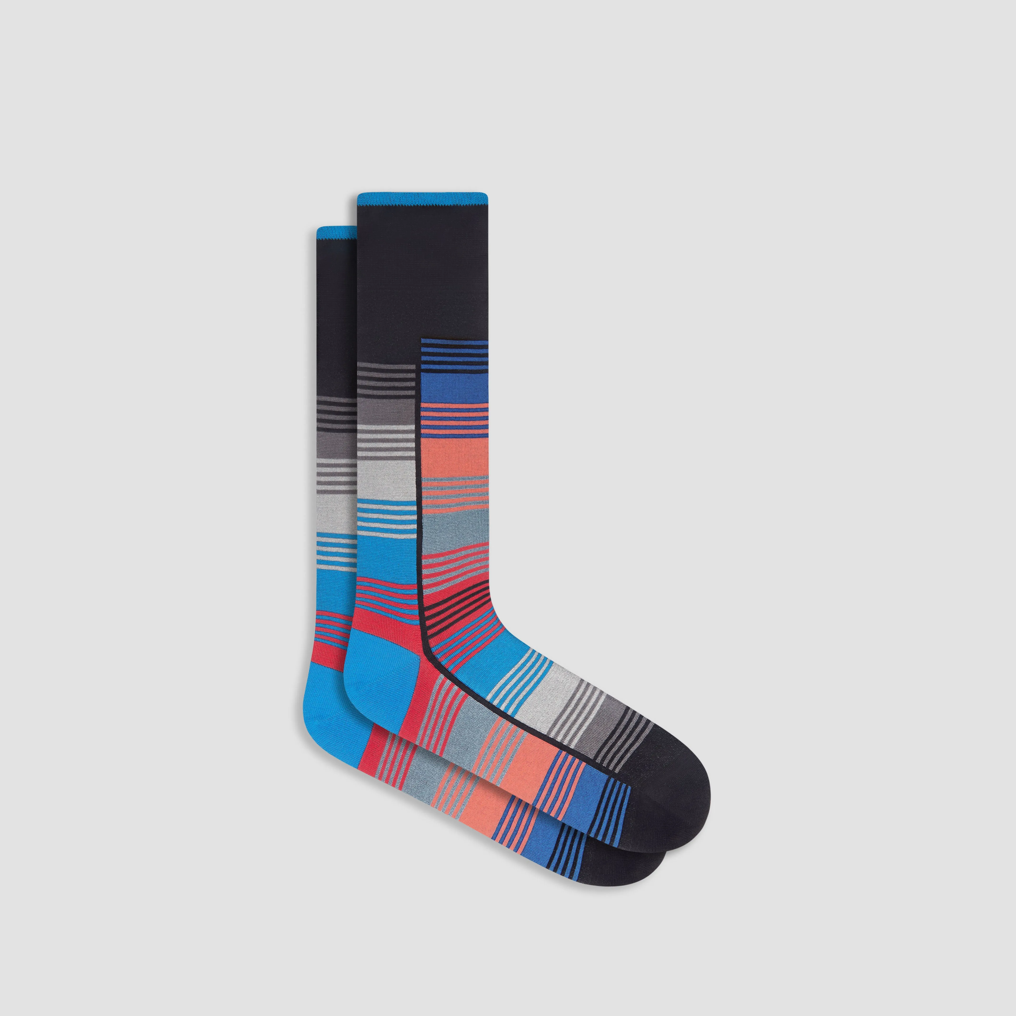 Striped Mid-Calf Socks sold by Bugatchi