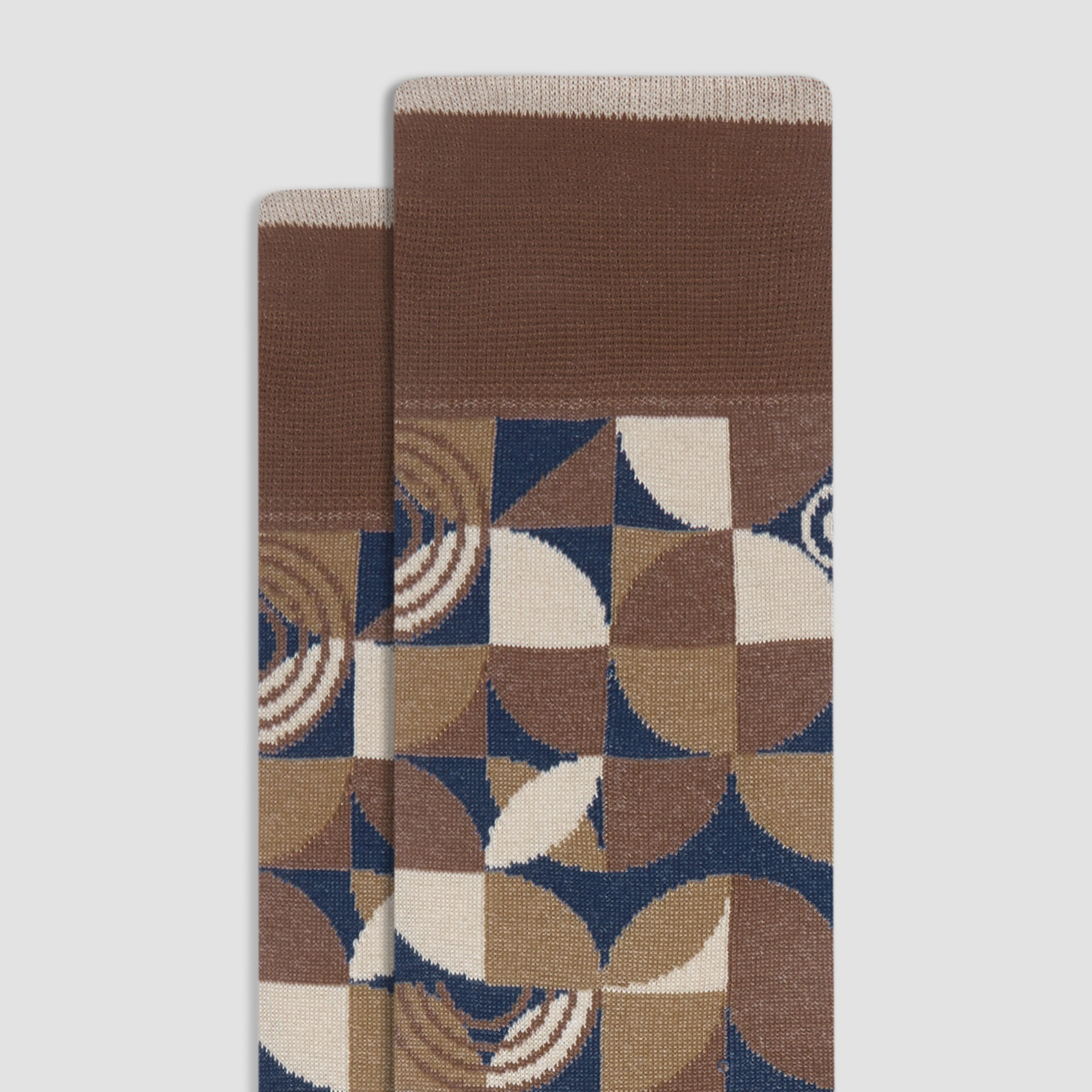 Geometric Mid-Calf Sock sold by Bugatchi product image thumbnail 2