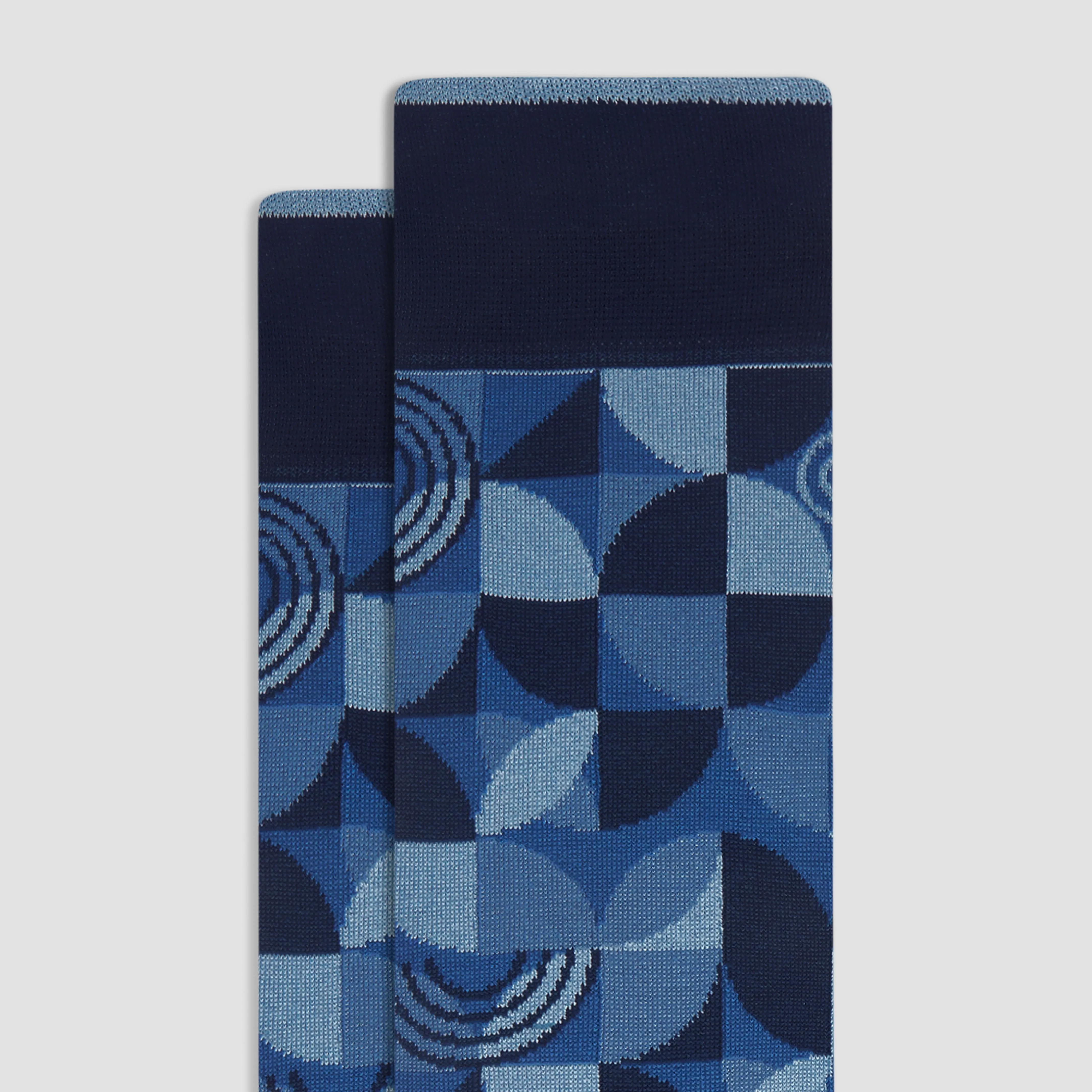 Geometric Mid-Calf Sock sold by Bugatchi product image thumbnail 2