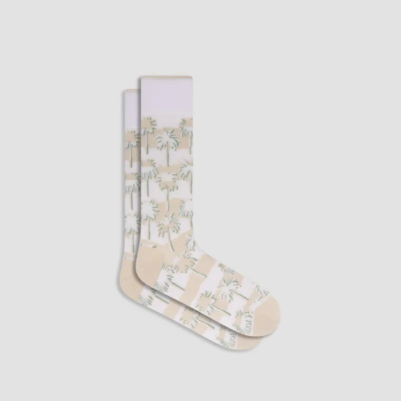 Palm Tree Mid-Calf Socks sold by Bugatchi