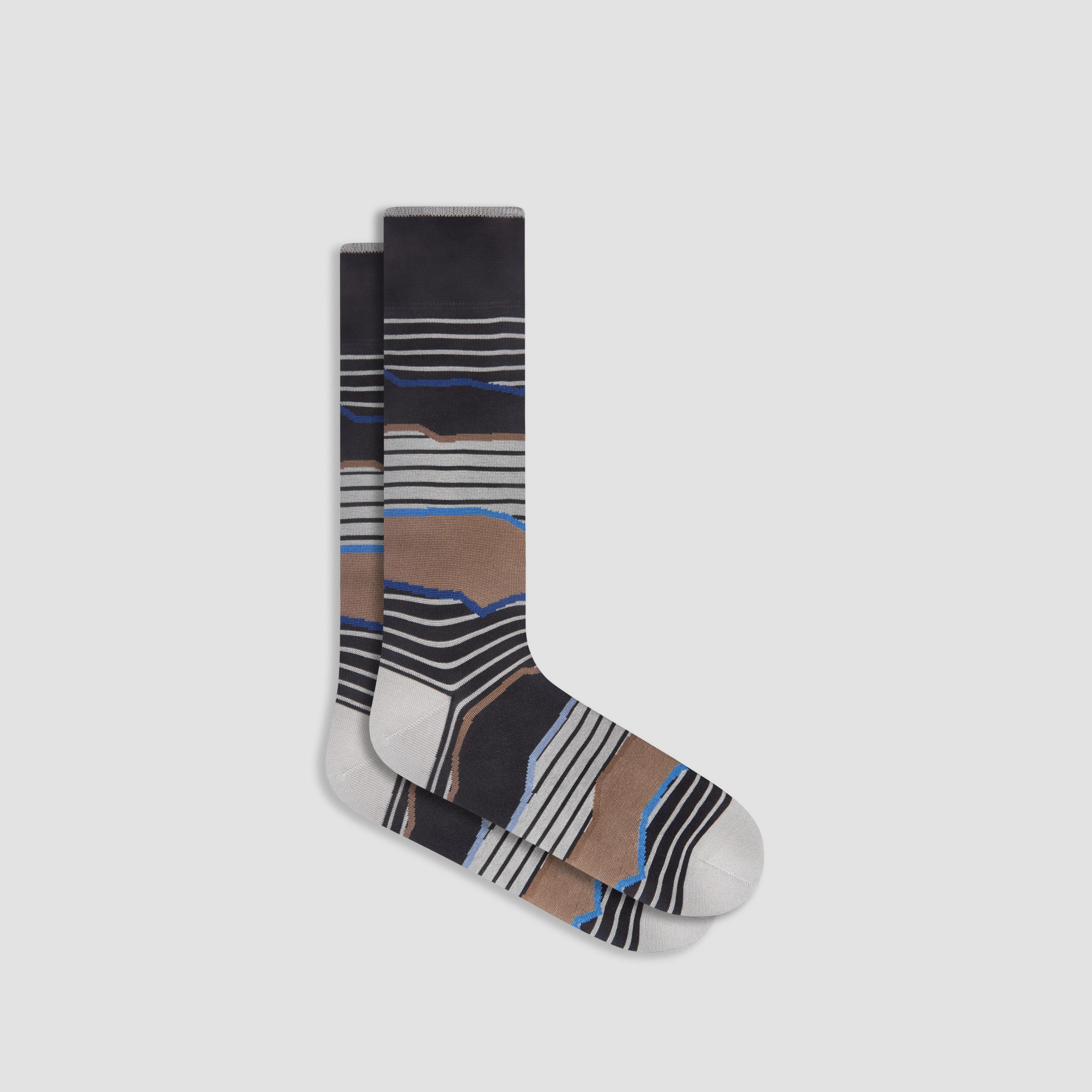 Striped Mid-Calf Socks sold by Bugatchi