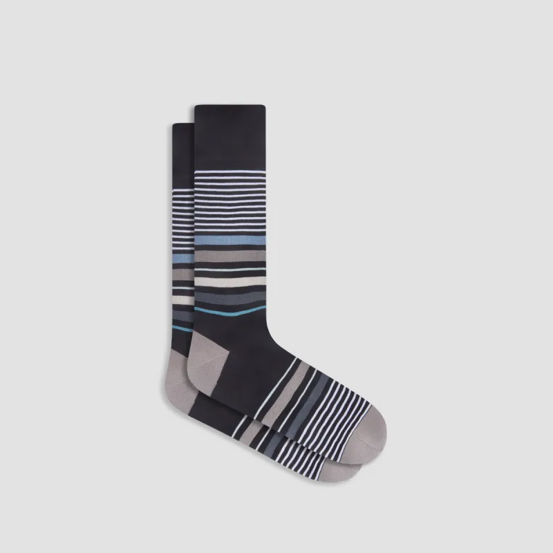 Striped Mid-Calf Socks sold by Bugatchi