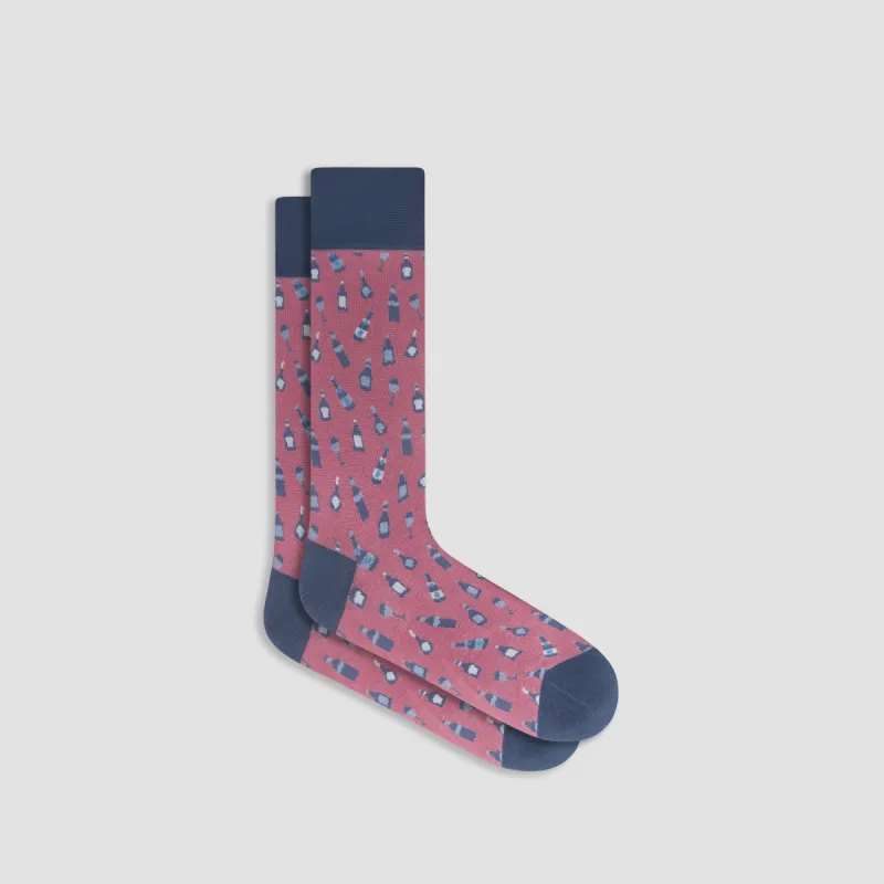 Happy Hour Mid-Calf Socks sold by Bugatchi
