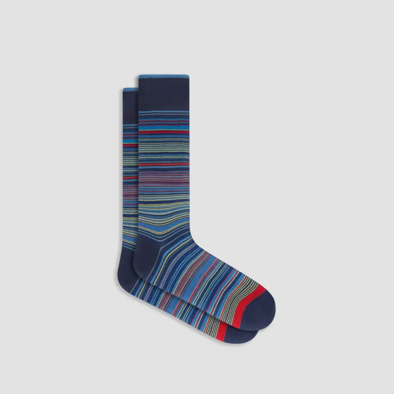 Striped Mid-Calf Socks sold by Bugatchi