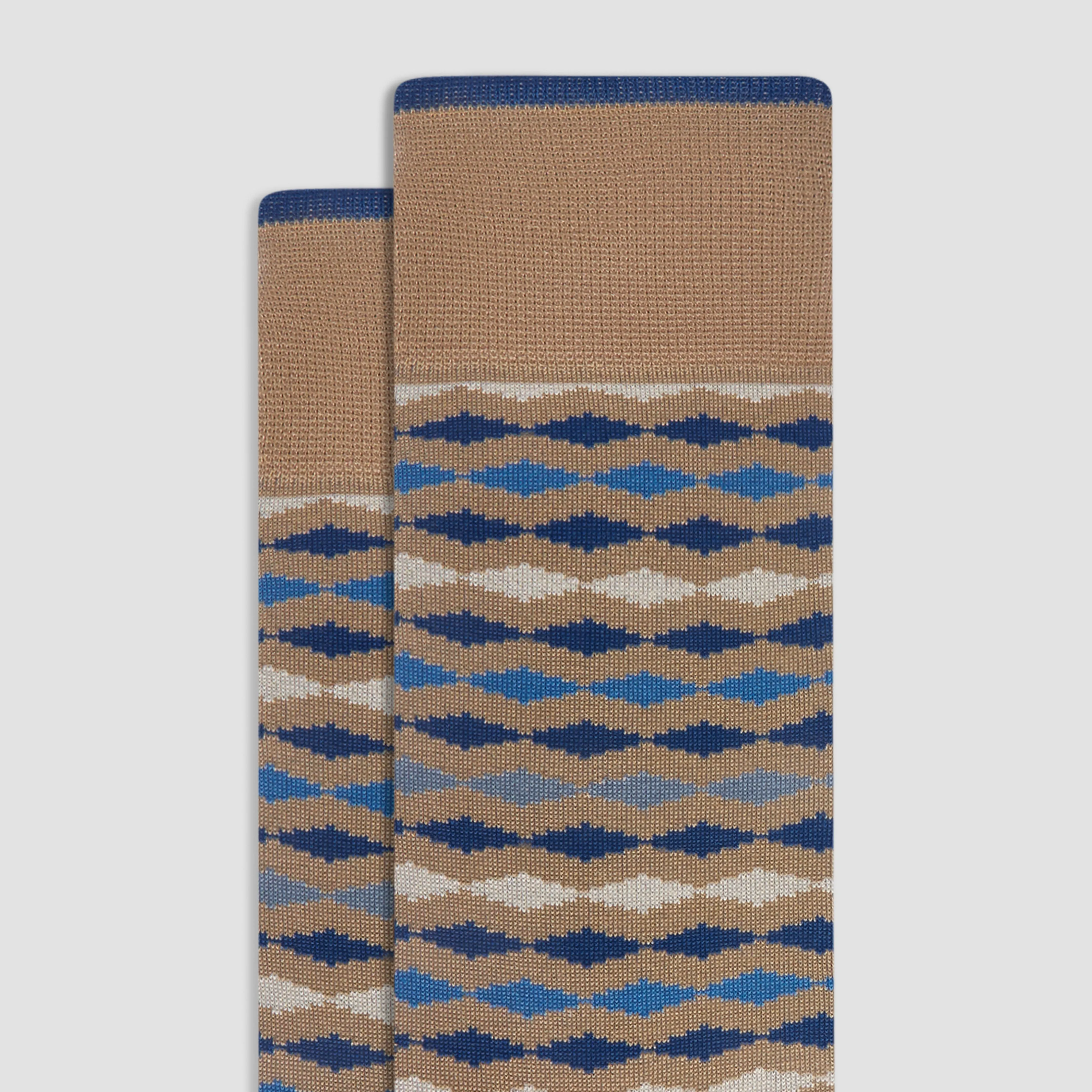 Geometric Mid-Calf Socks sold by Bugatchi product image thumbnail 2