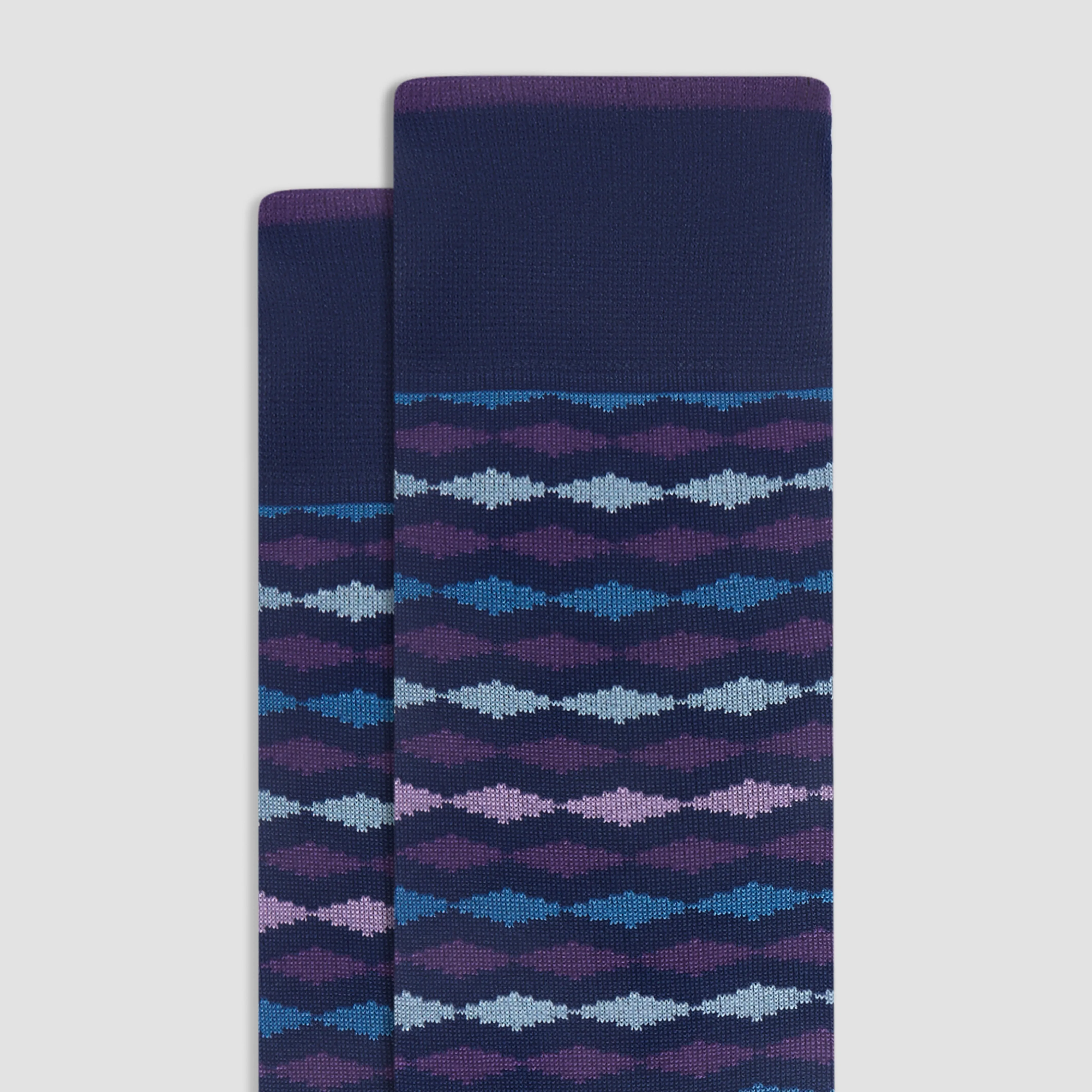 Geometric Mid-Calf Socks sold by Bugatchi product image thumbnail 2
