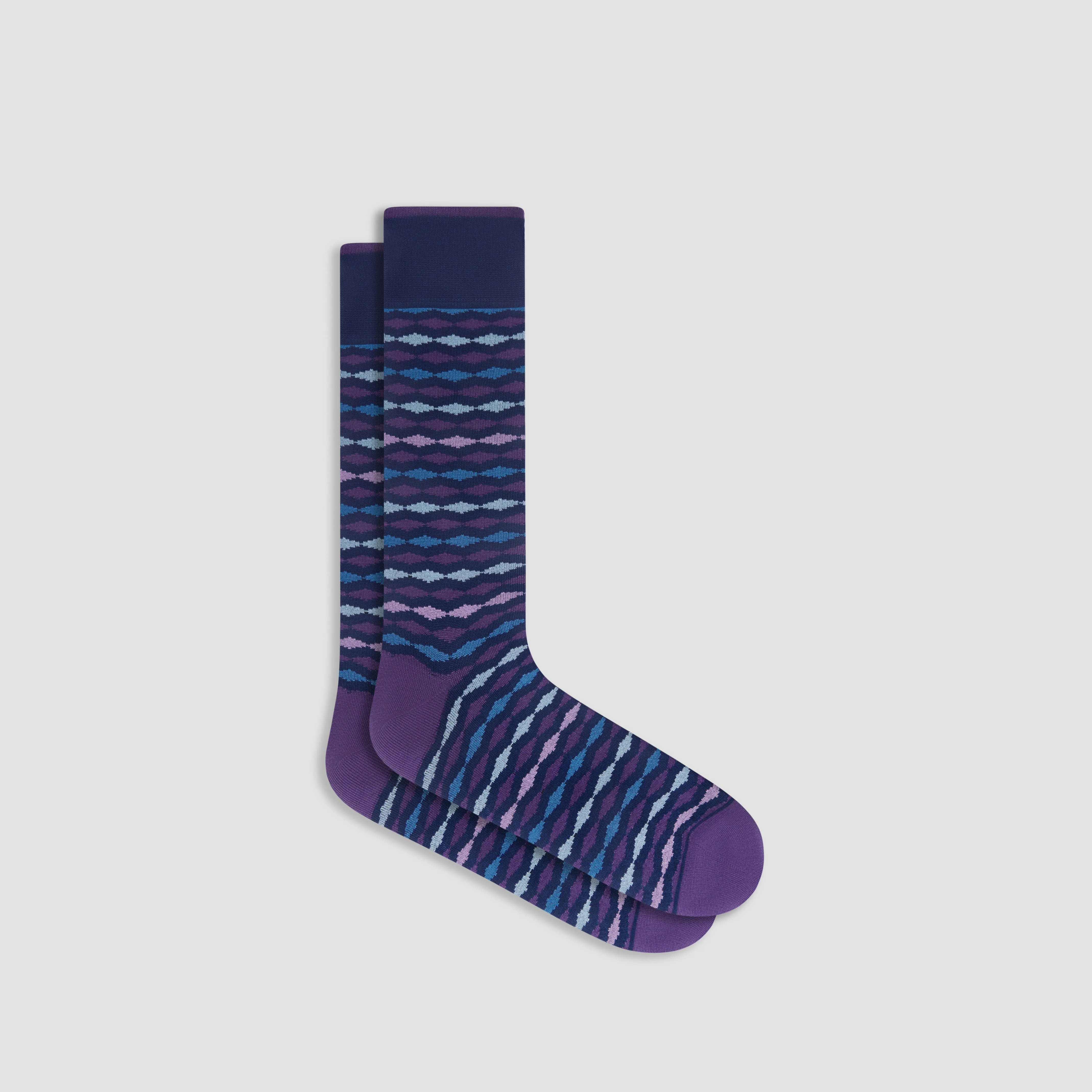 Geometric Mid-Calf Socks sold by Bugatchi