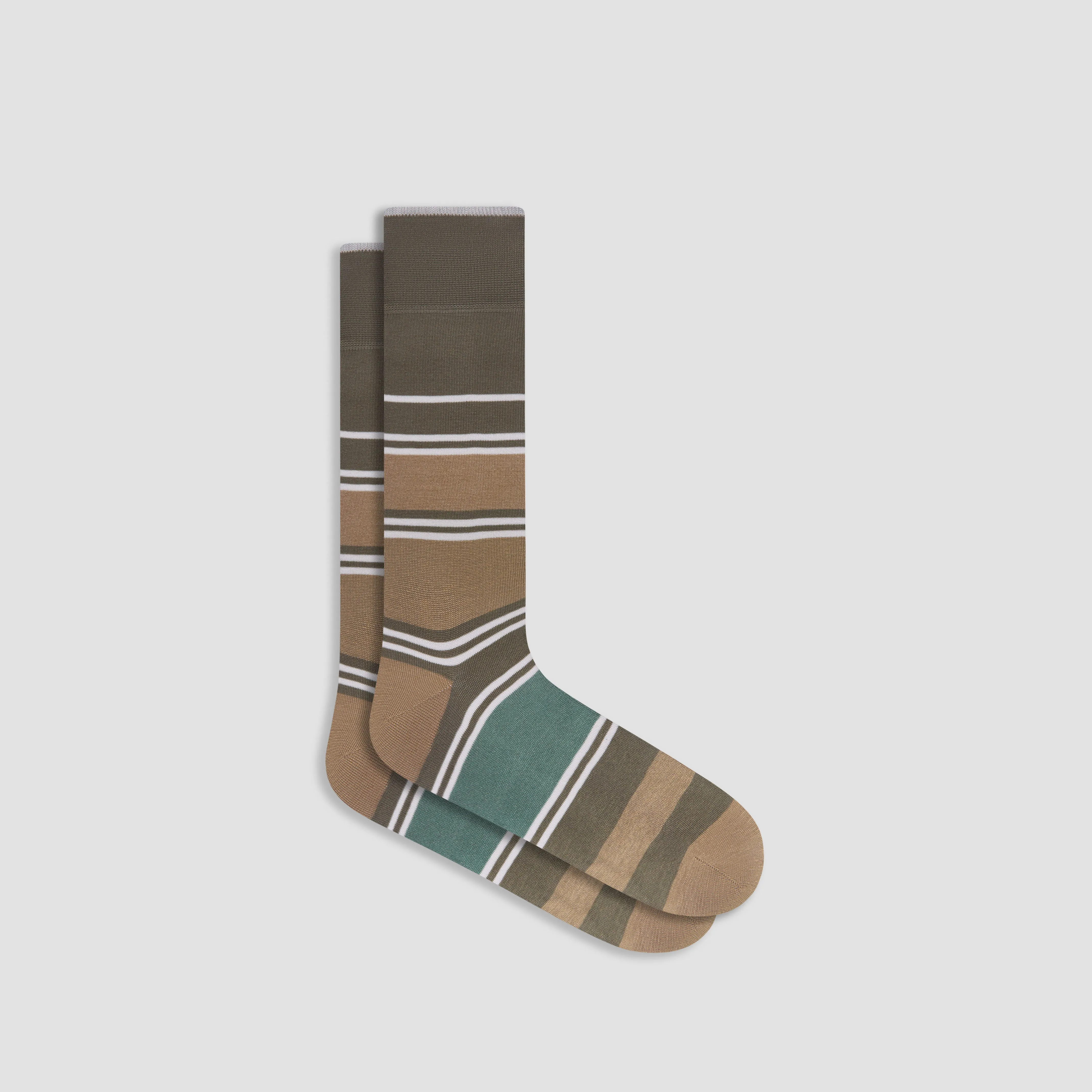 Striped Mid-Calf Socks sold by Bugatchi