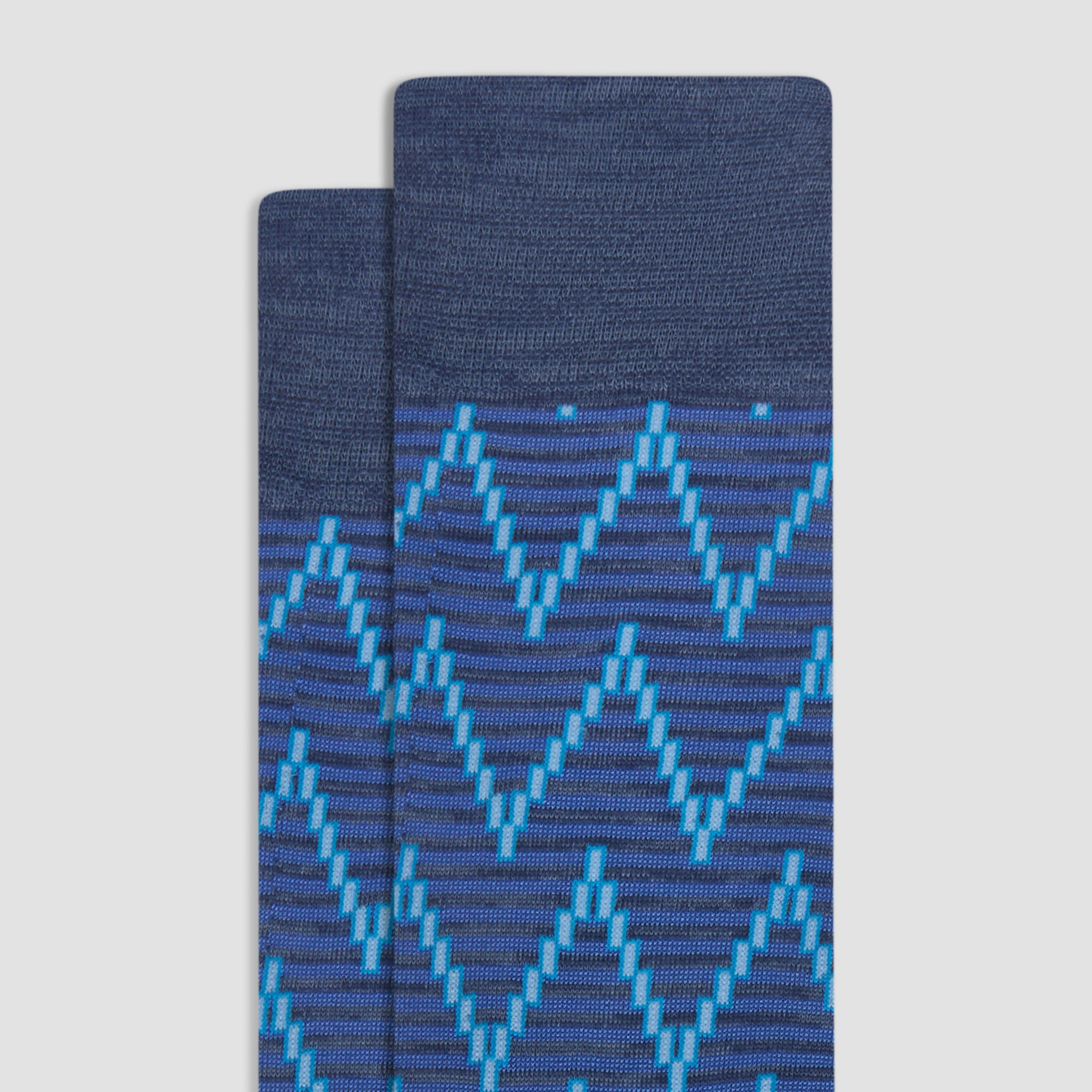 Chevron Stripe Mid-Calf Socks sold by Bugatchi product image thumbnail 2