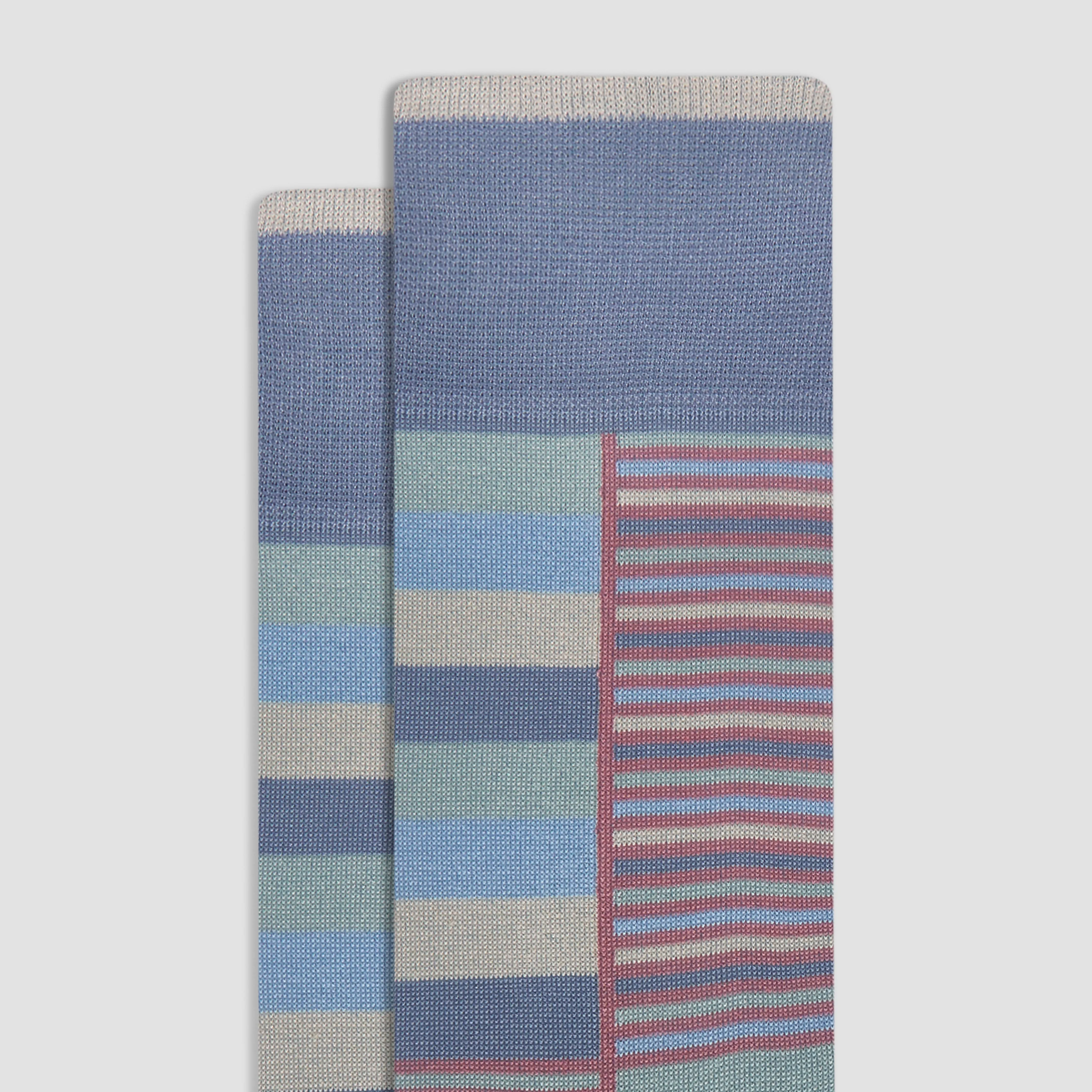 Striped Mid-Calf Socks sold by Bugatchi product image thumbnail 2