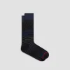 Stripe and Dot Mid-Calf Socks sold by Bugatchi