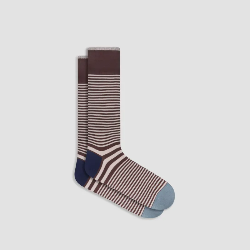 Striped Mid-Calf Socks sold by Bugatchi