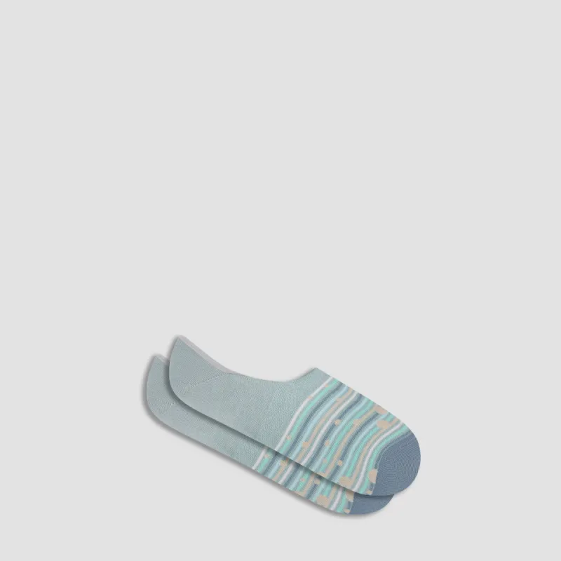 Striped Geometric No-Show Socks sold by Bugatchi