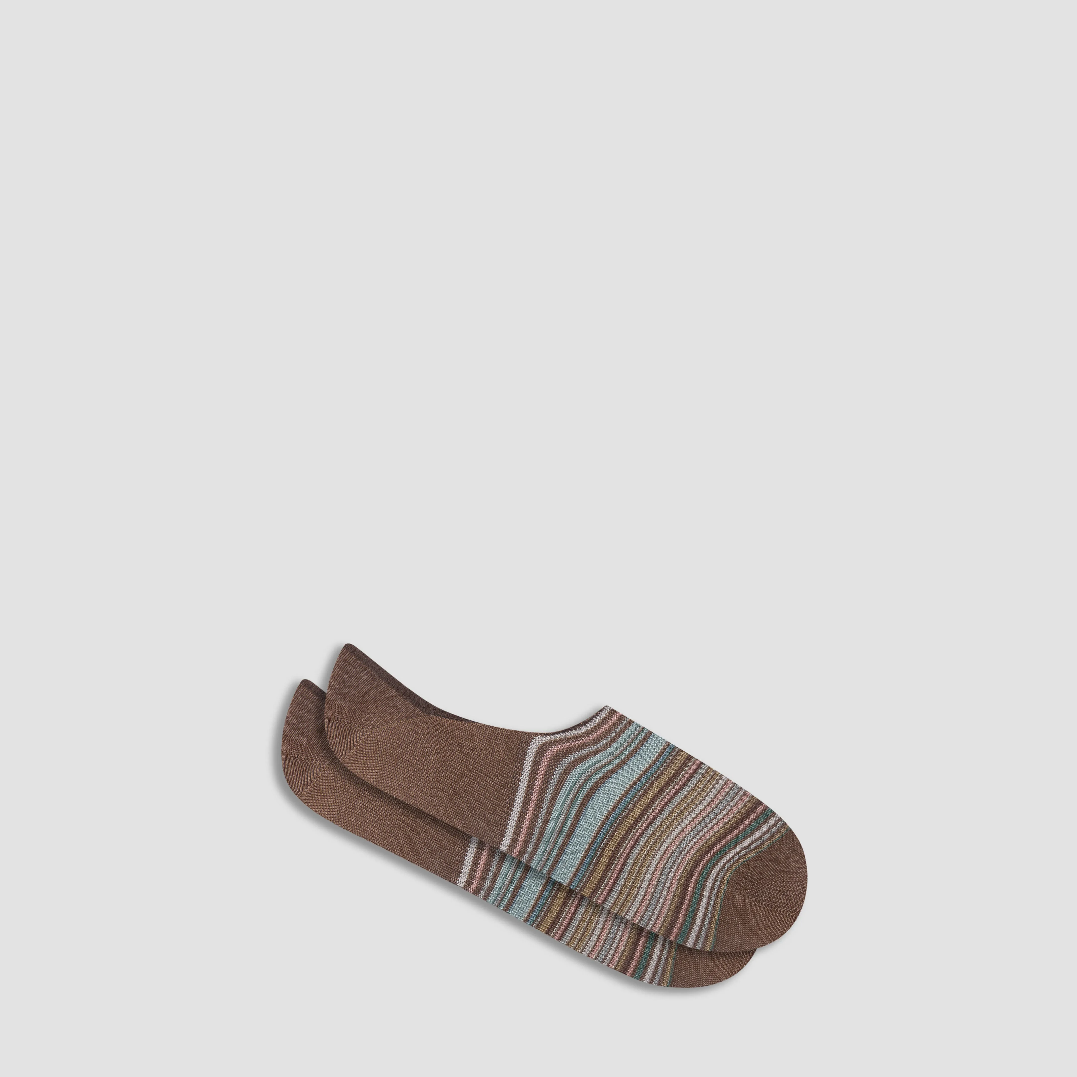 Striped No-Show Socks sold by Bugatchi