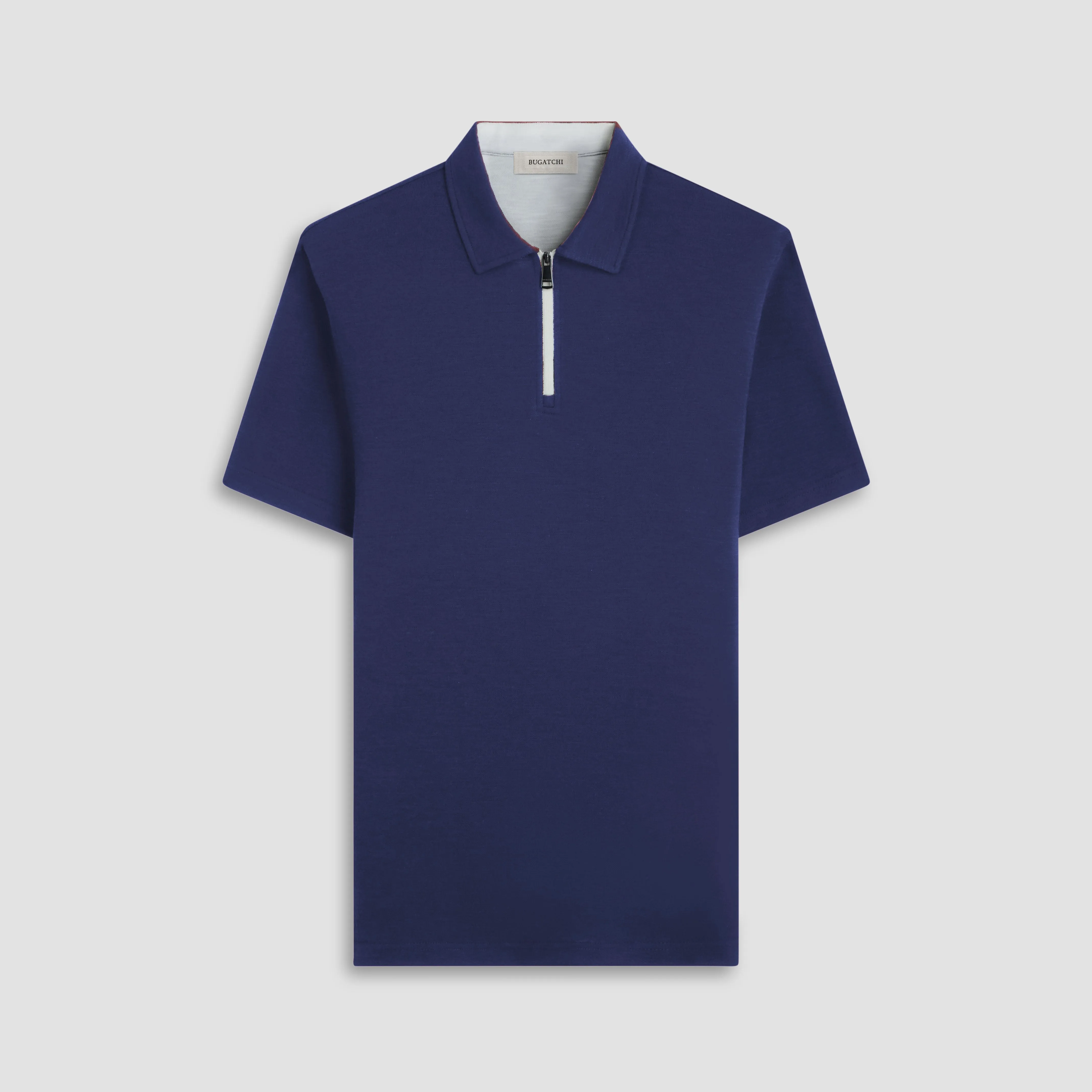 Performance Heather Quarter-Zip Polo Shirt sold by Bugatchi