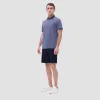 Two-Tone Bird's Eye Polo Shirt sold by Bugatchi