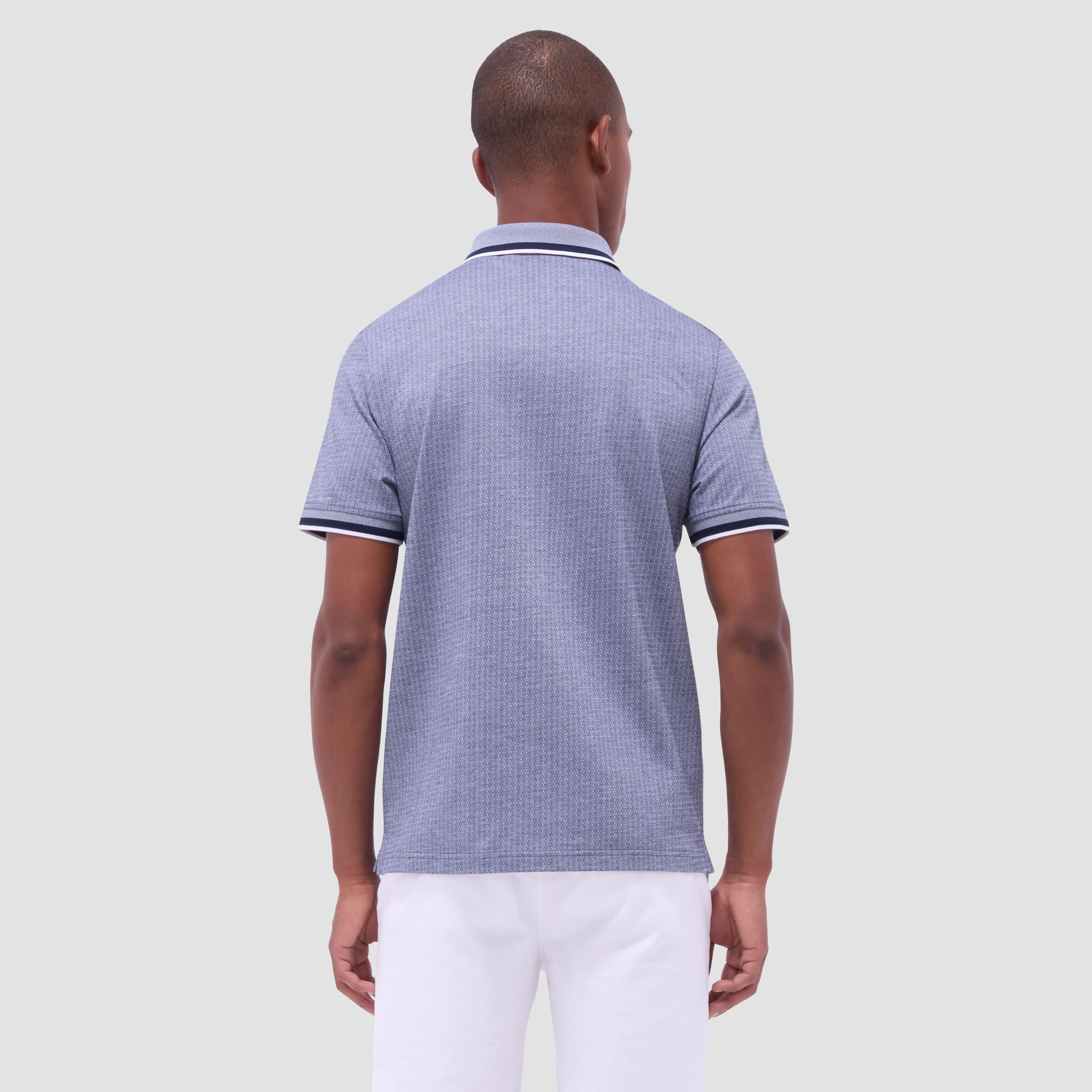 Speckled Bird's Eye Polo Shirt sold by Bugatchi product image thumbnail 4
