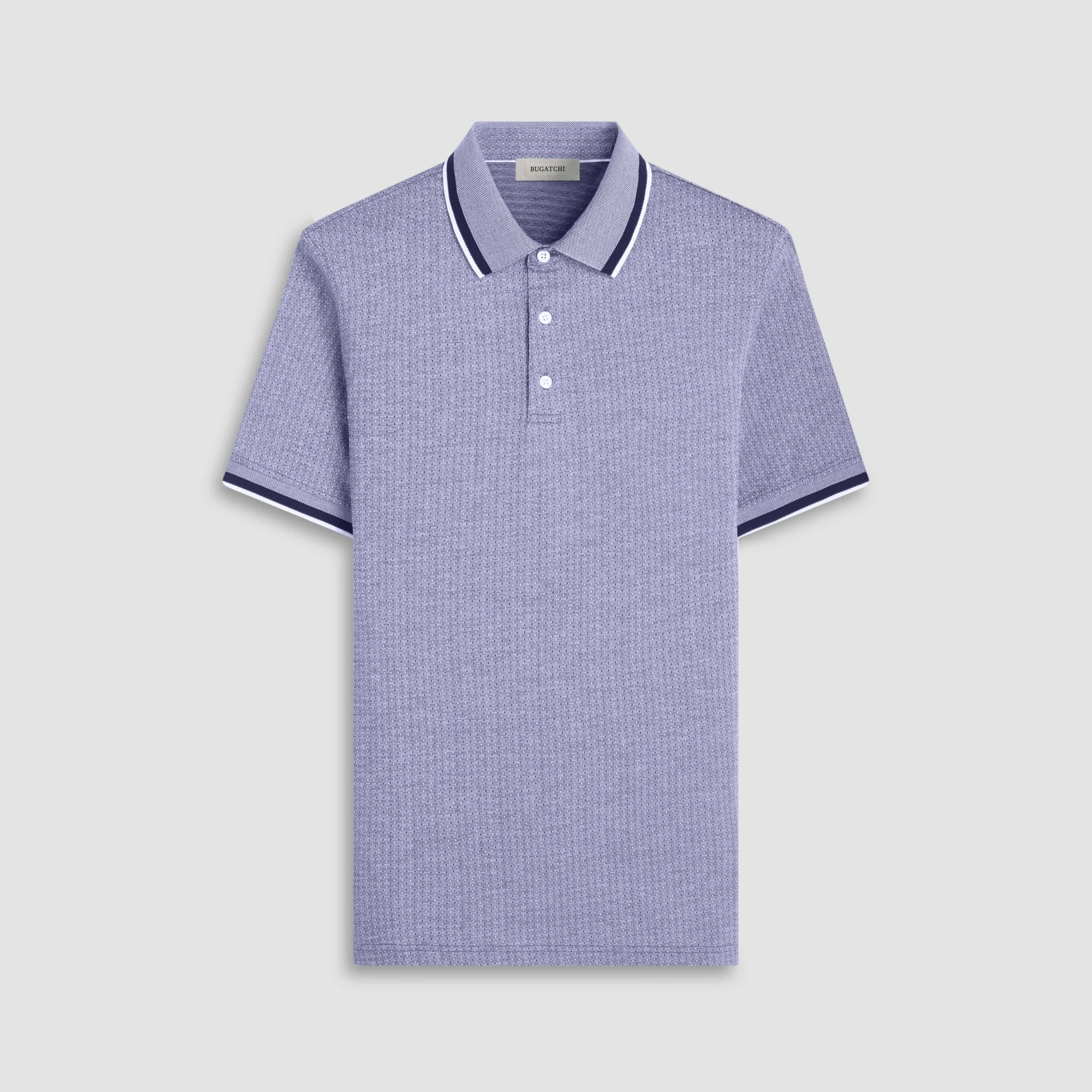 Speckled Bird's Eye Polo Shirt sold by Bugatchi