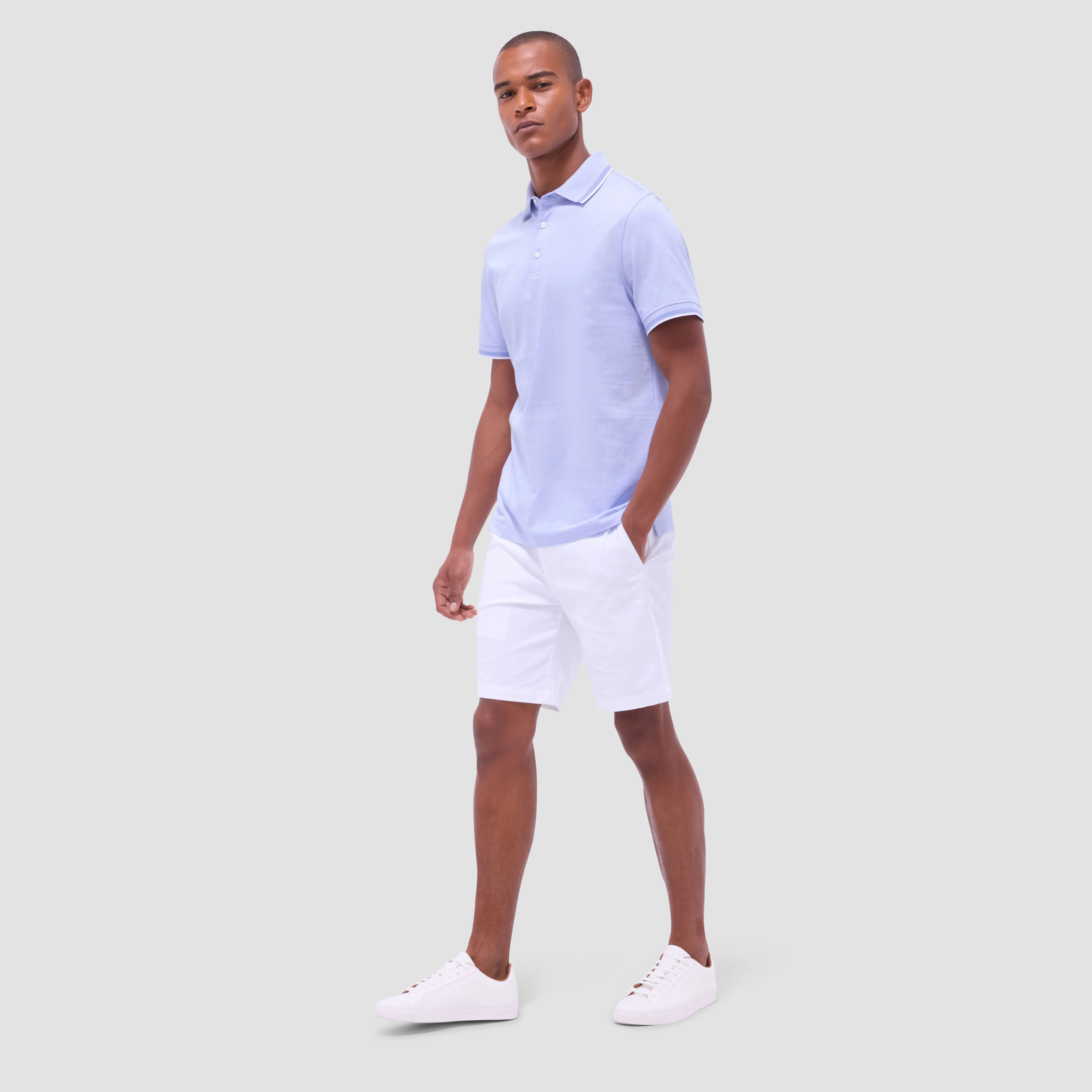 Speckled Bird's Eye Polo Shirt sold by Bugatchi product image thumbnail 5