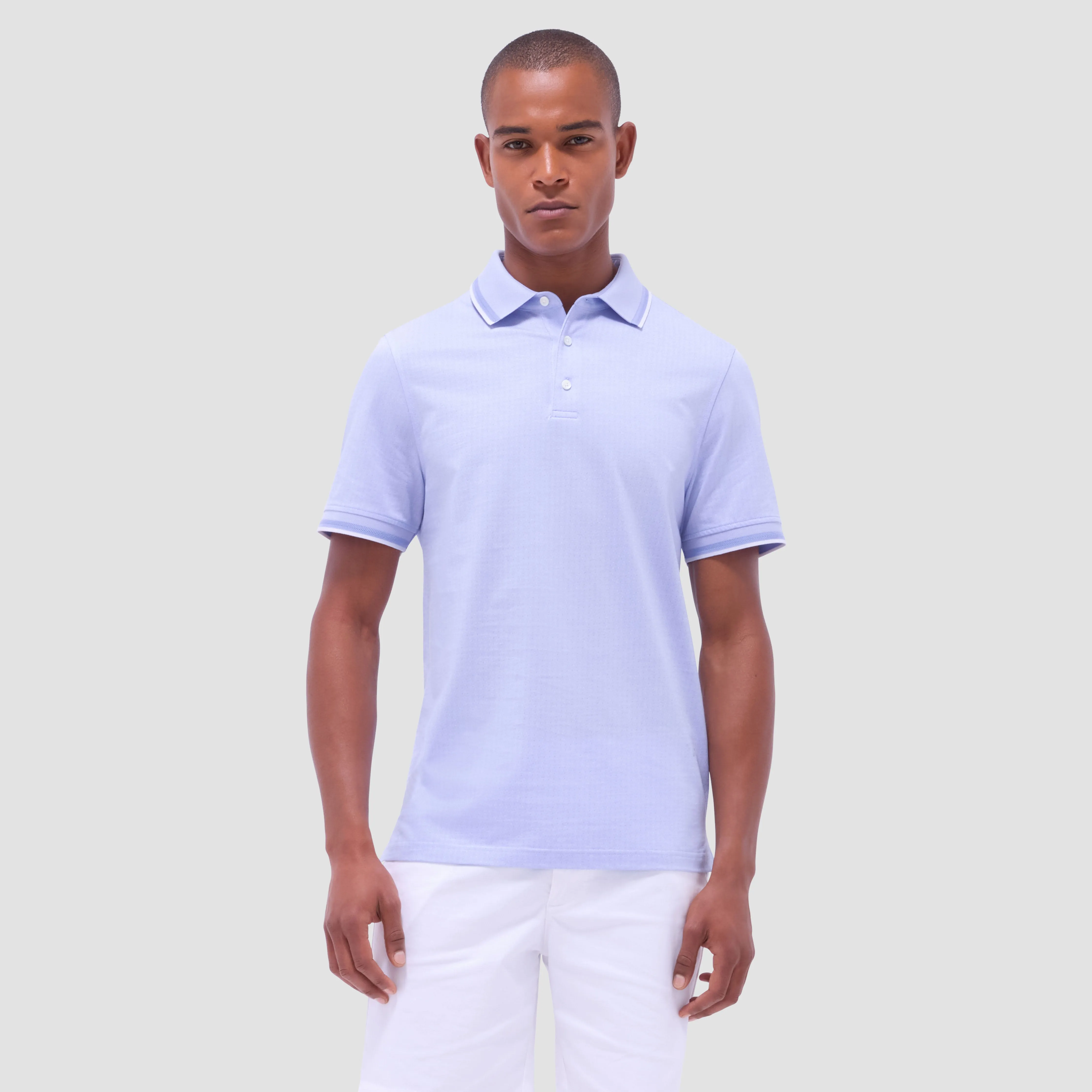 Speckled Bird's Eye Polo Shirt sold by Bugatchi product image thumbnail 2