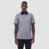 Leaf Print Bird's Eye Polo Shirt sold by Bugatchi