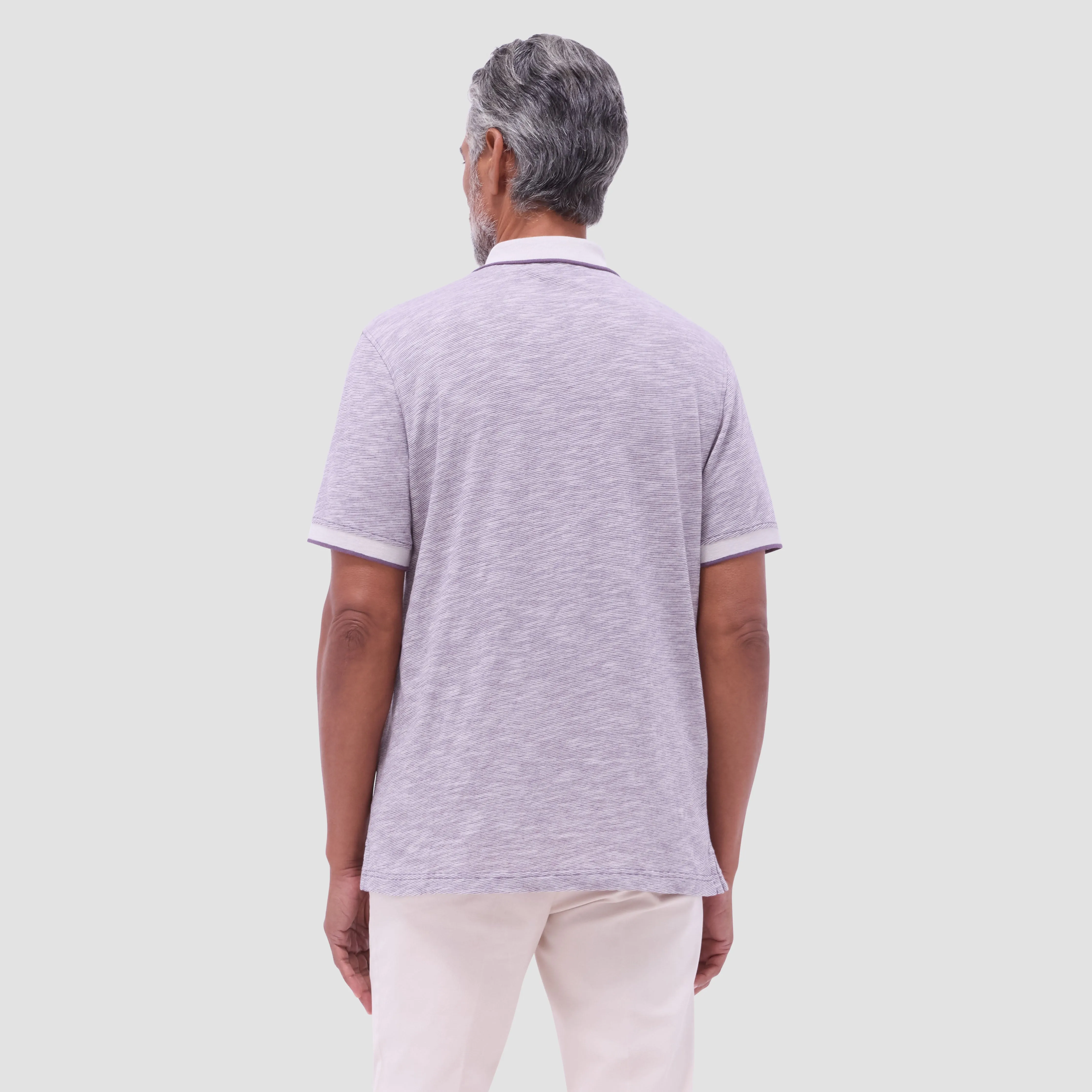 Textured Quarter-Zip Polo Shirt sold by Bugatchi product image thumbnail 4