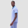 Two-Tone Bird's Eye Polo Shirt sold by Bugatchi