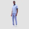 Two-Tone Bird's Eye Polo Shirt sold by Bugatchi
