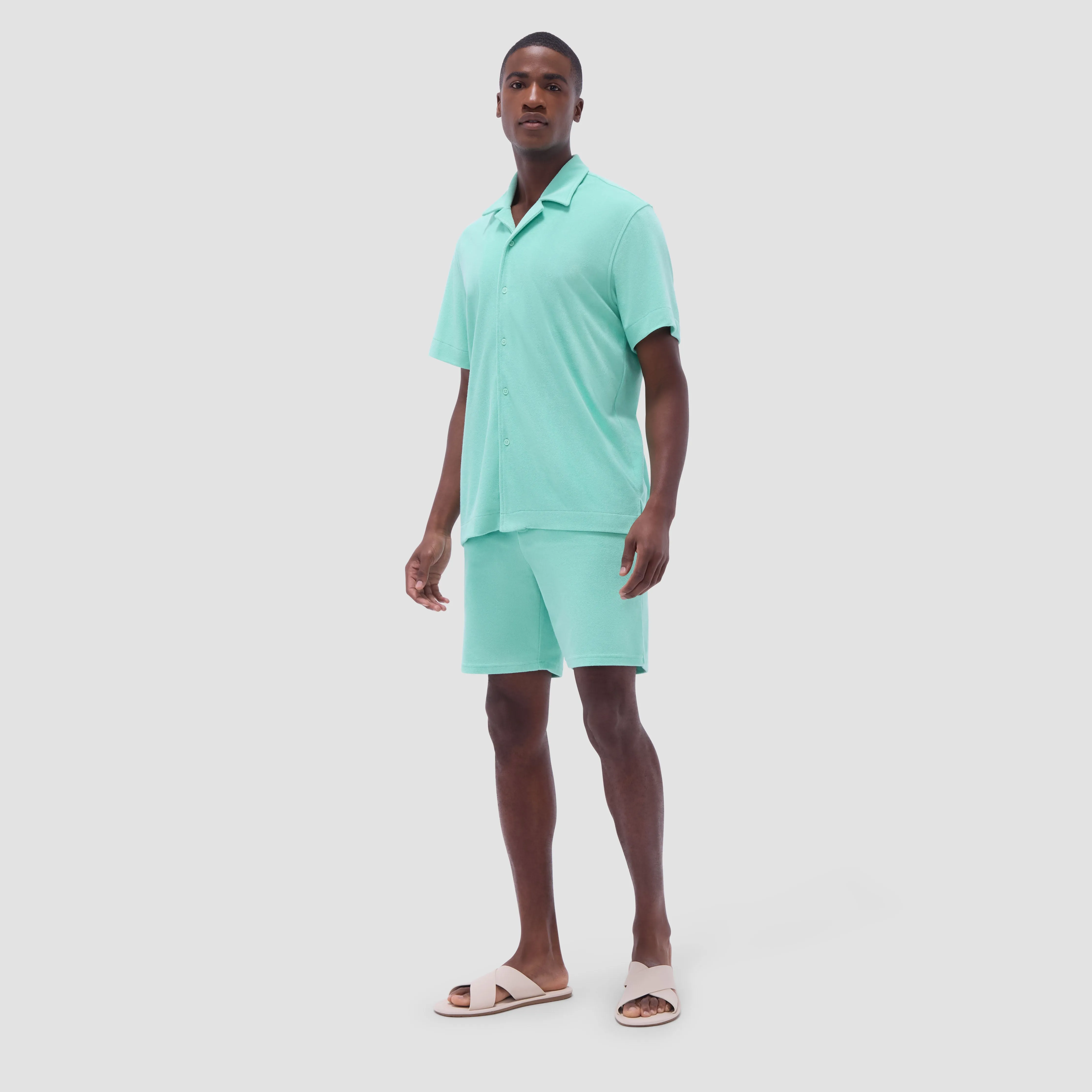 French Terry Camp Shirt sold by Bugatchi product image thumbnail 5