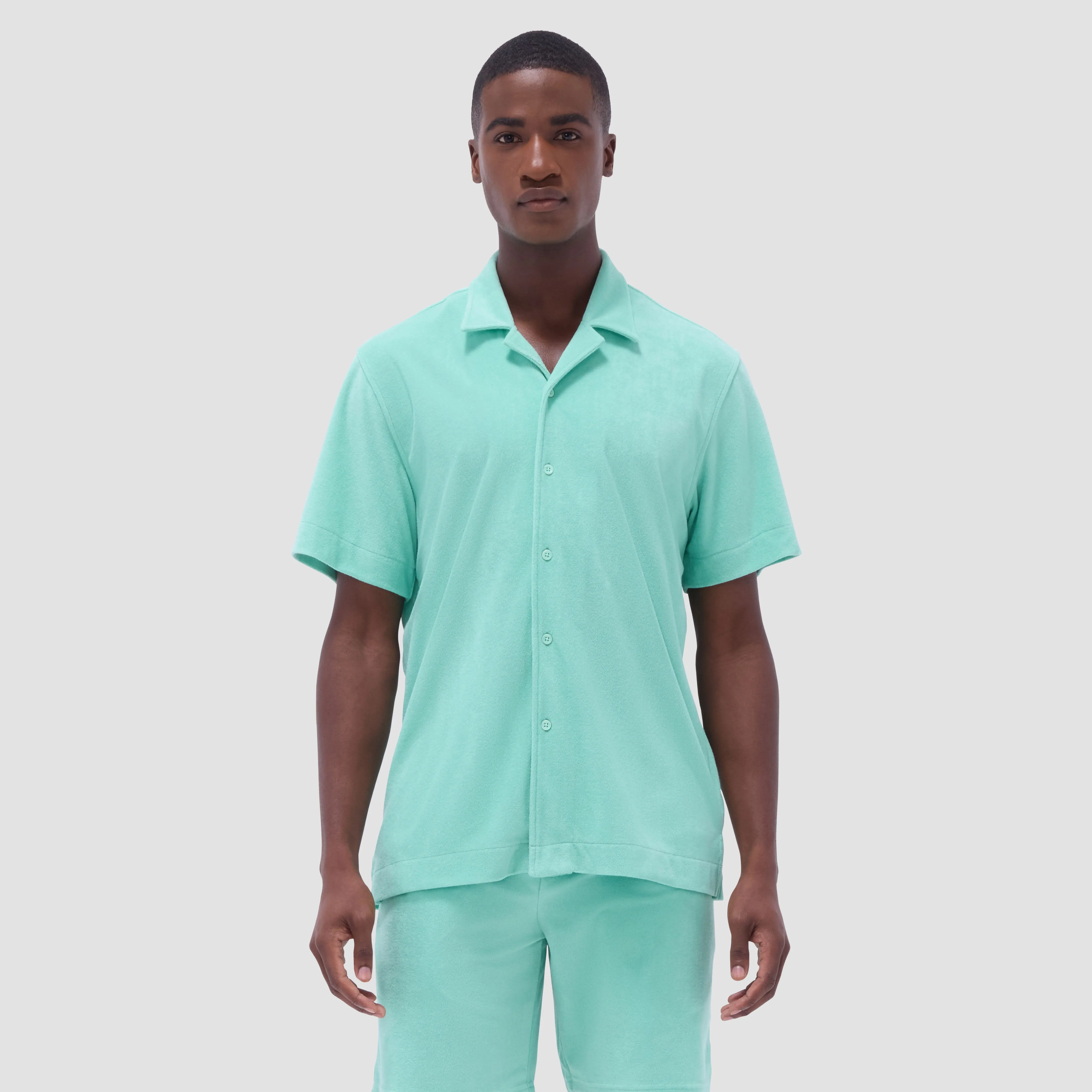 French Terry Camp Shirt sold by Bugatchi product image thumbnail 2