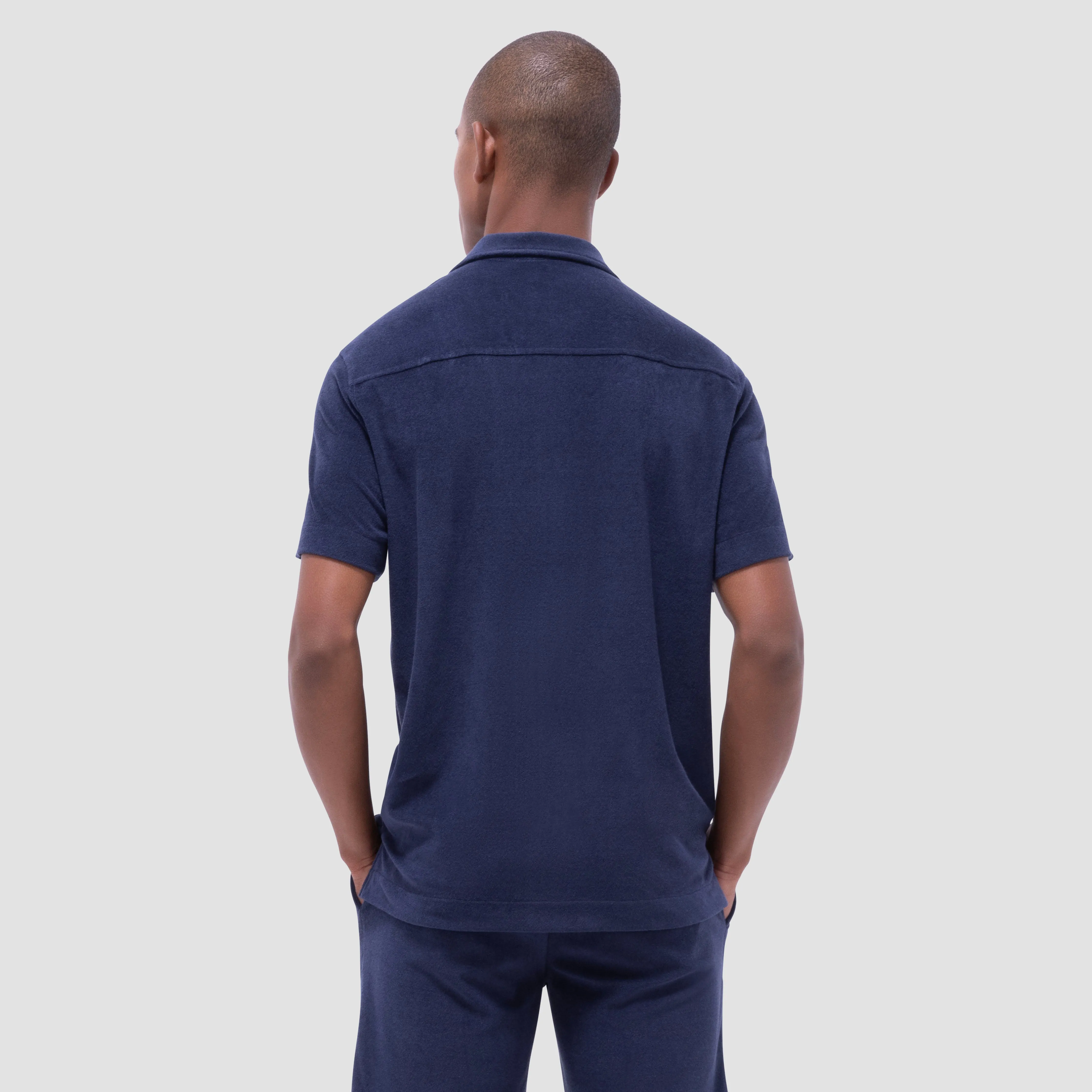 French Terry Camp Shirt sold by Bugatchi product image thumbnail 4