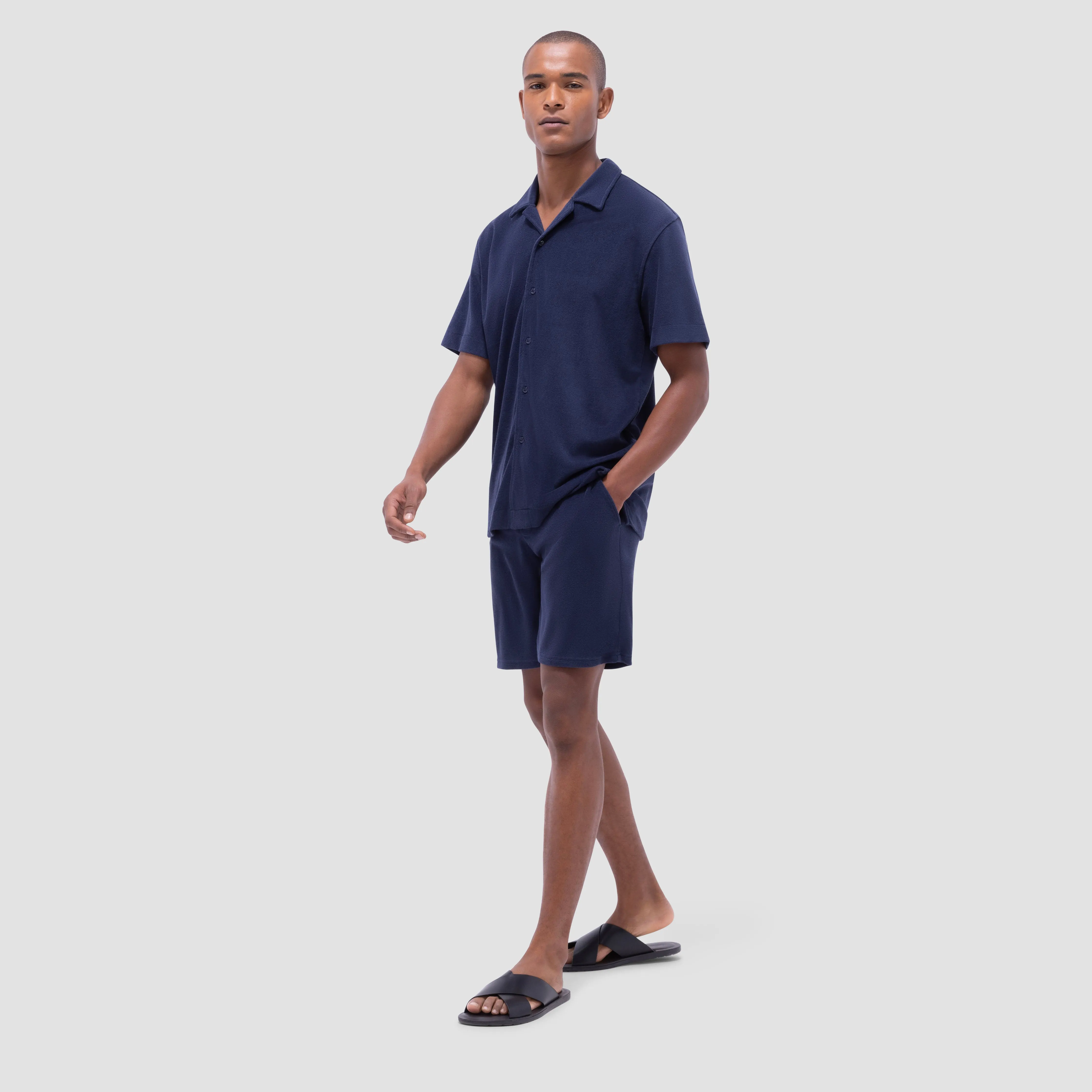 French Terry Camp Shirt sold by Bugatchi product image thumbnail 5
