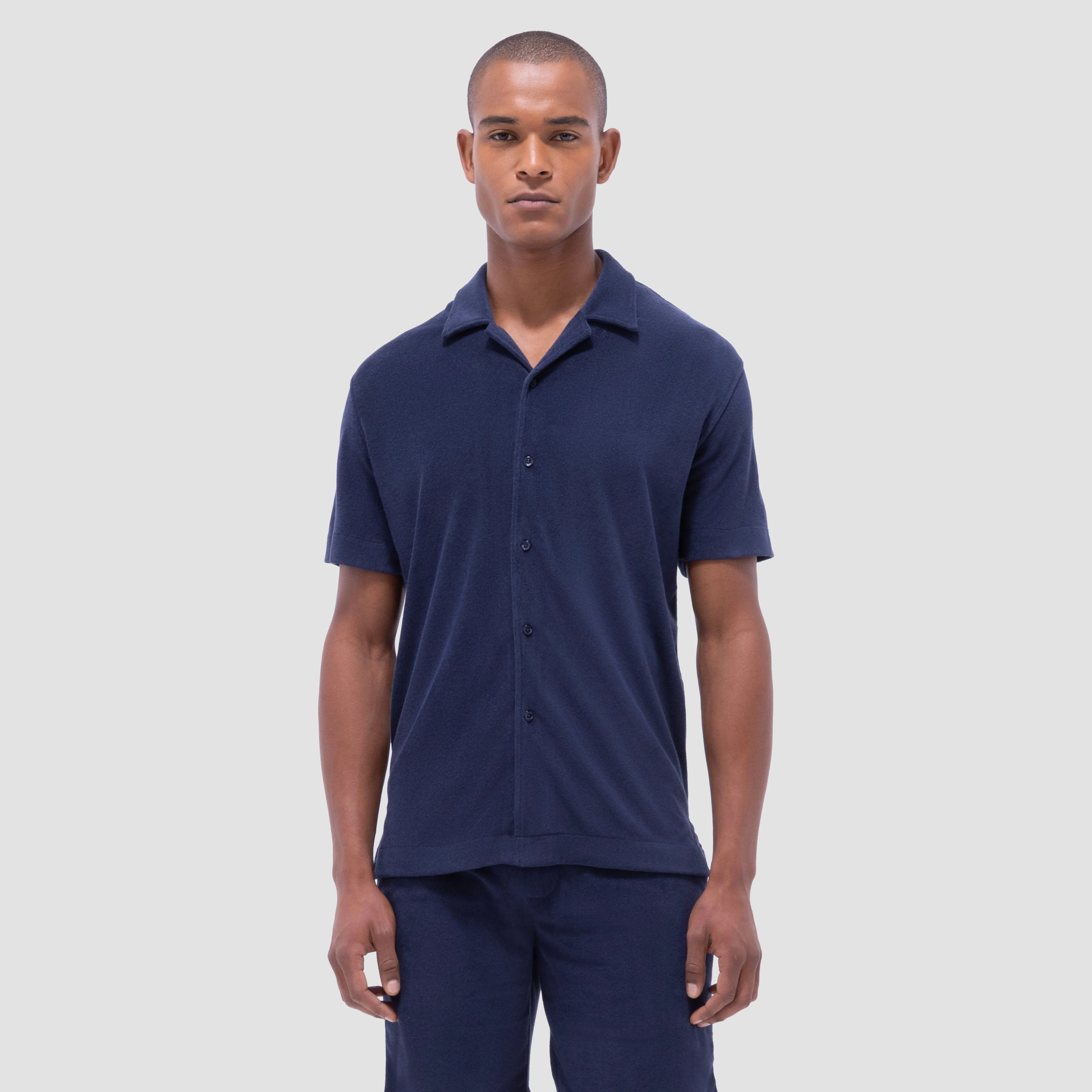 French Terry Camp Shirt sold by Bugatchi product image thumbnail 2