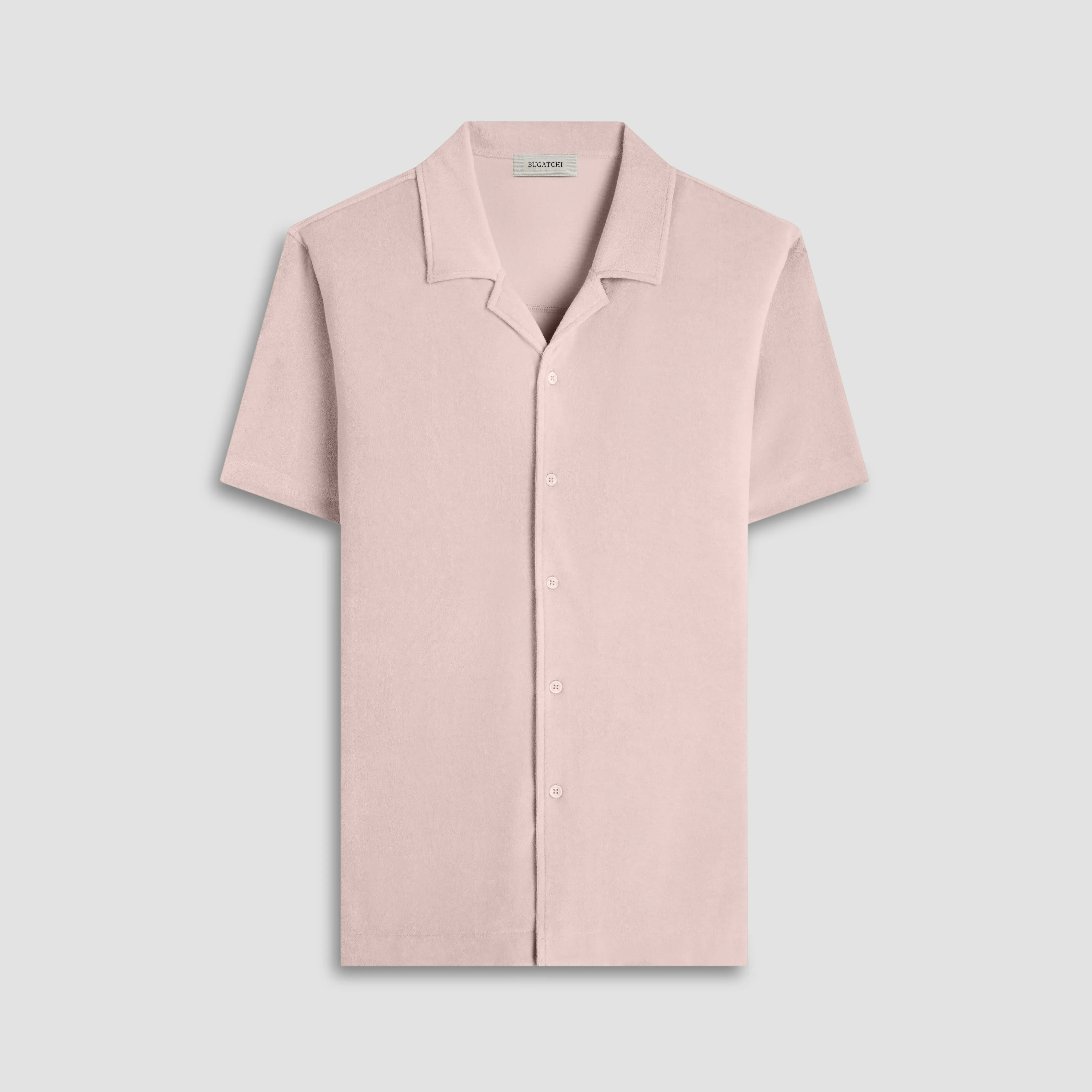 French Terry Camp Shirt sold by Bugatchi