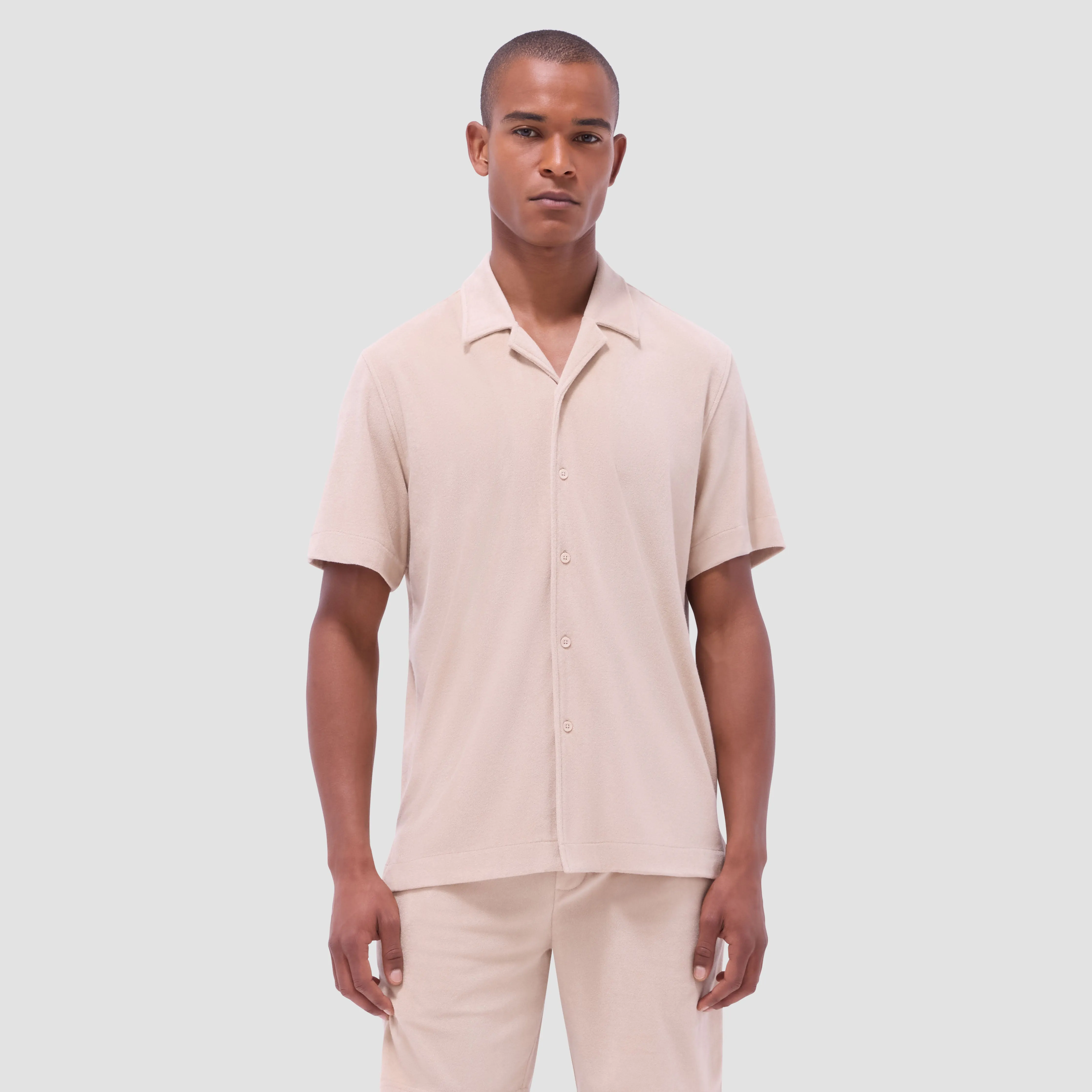 French Terry Camp Shirt sold by Bugatchi product image thumbnail 2