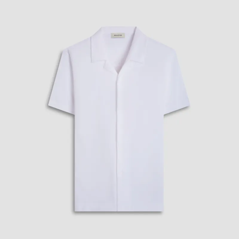 French Terry Camp Shirt sold by Bugatchi