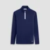 Textured Performance Quarter-Zip Pullover sold by Bugatchi