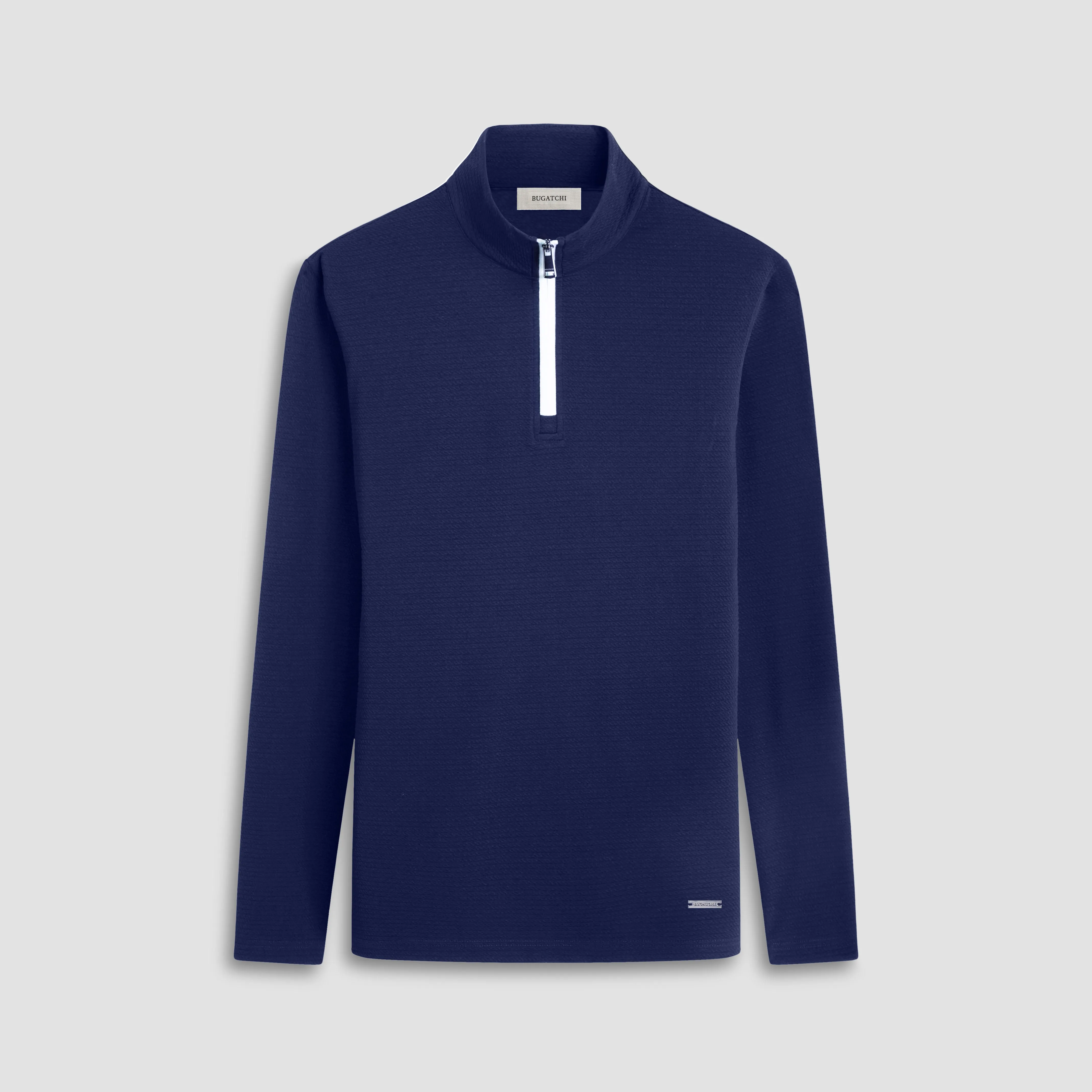 Textured Performance Quarter-Zip Pullover sold by Bugatchi