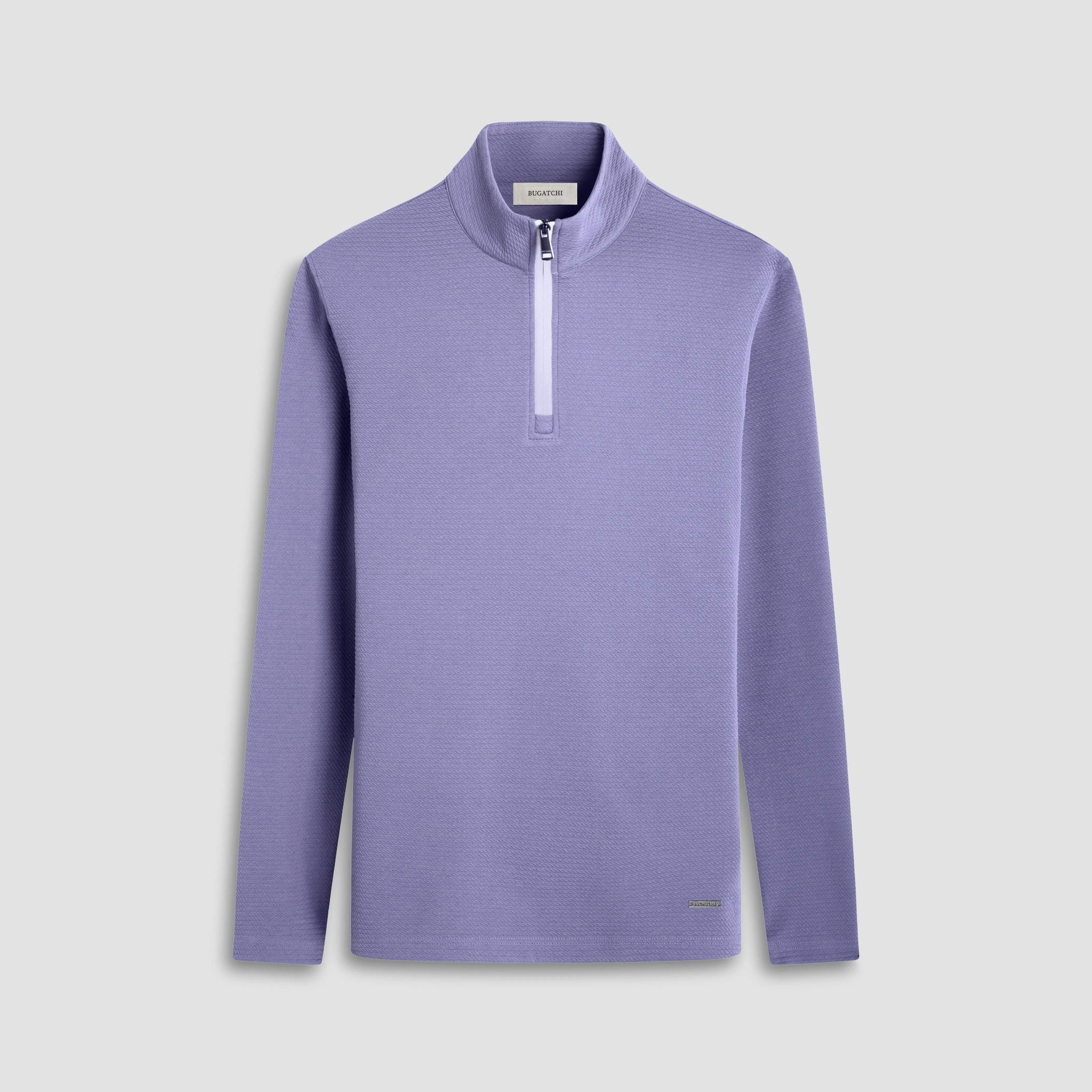 Textured Performance Quarter-Zip Pullover sold by Bugatchi